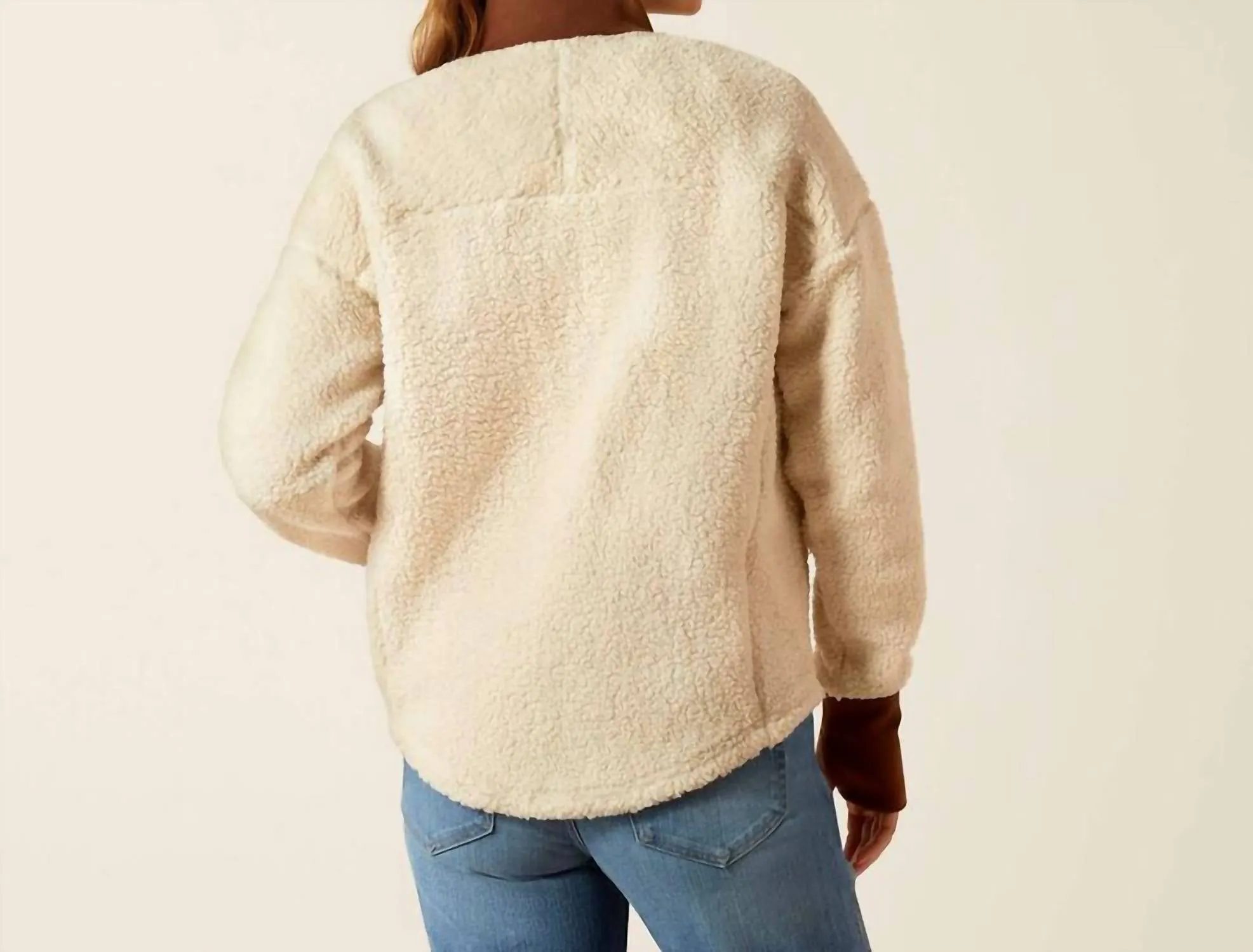 Doyen Sweatshirt In Natural/soft Silt