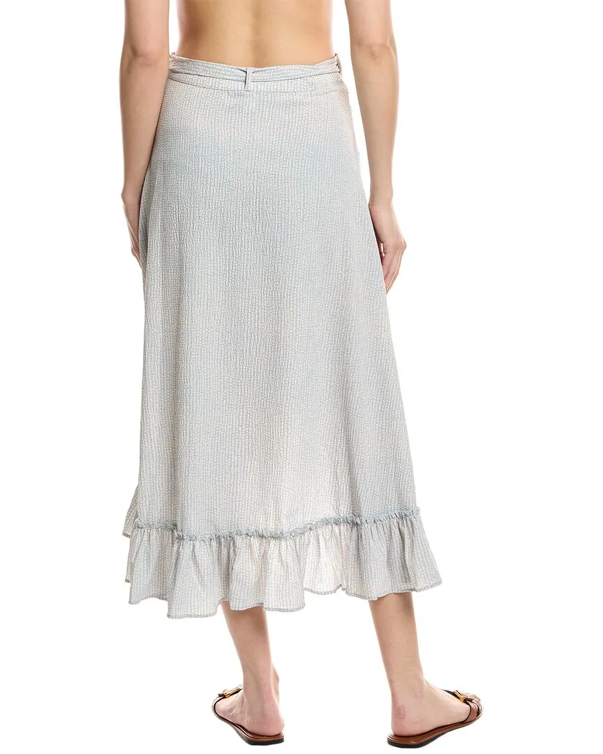 Echo Seersucker Wrap Skirt