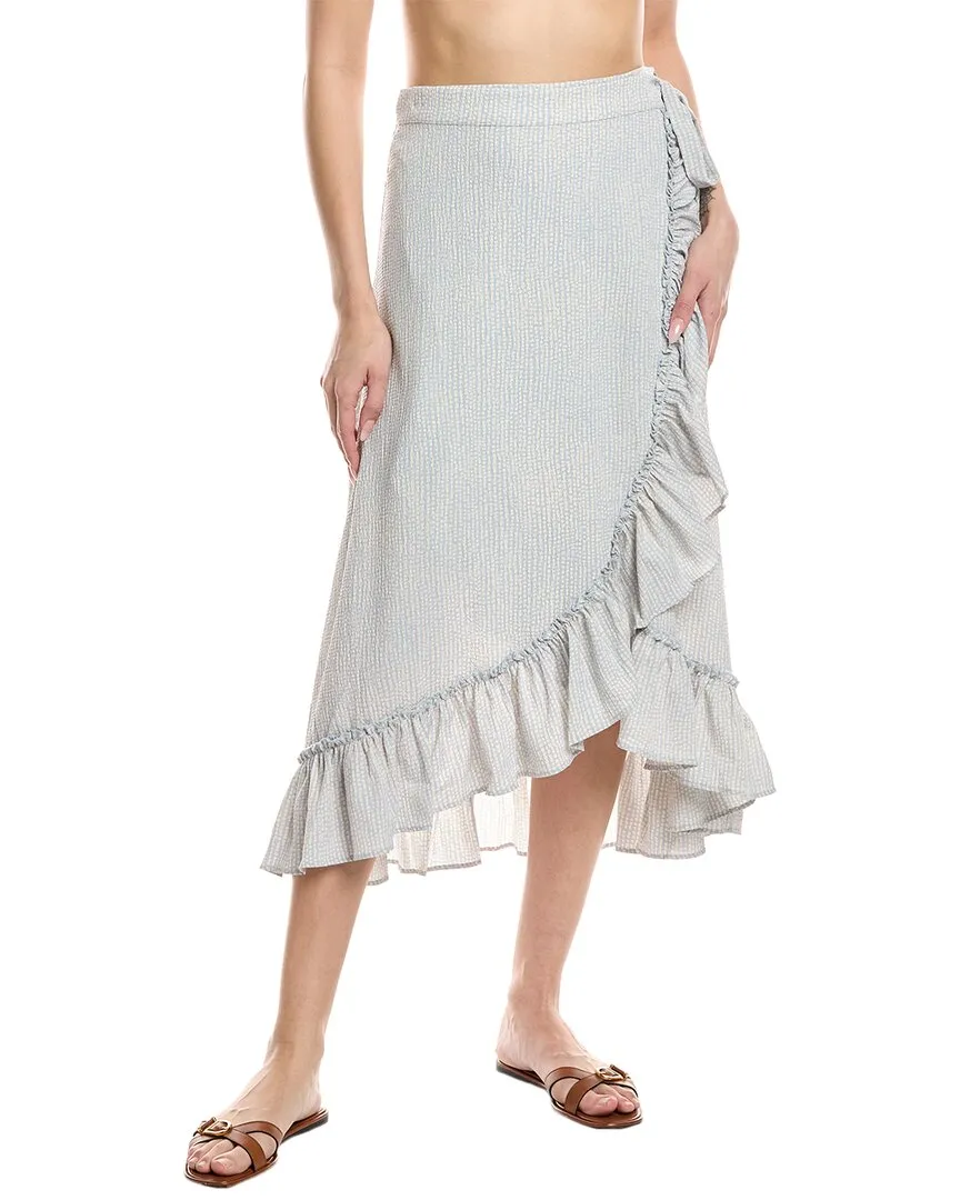 Echo Seersucker Wrap Skirt