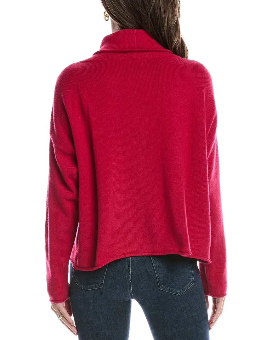 EILEEN FISHER Turtleneck Cashmere-Blend Box-Top