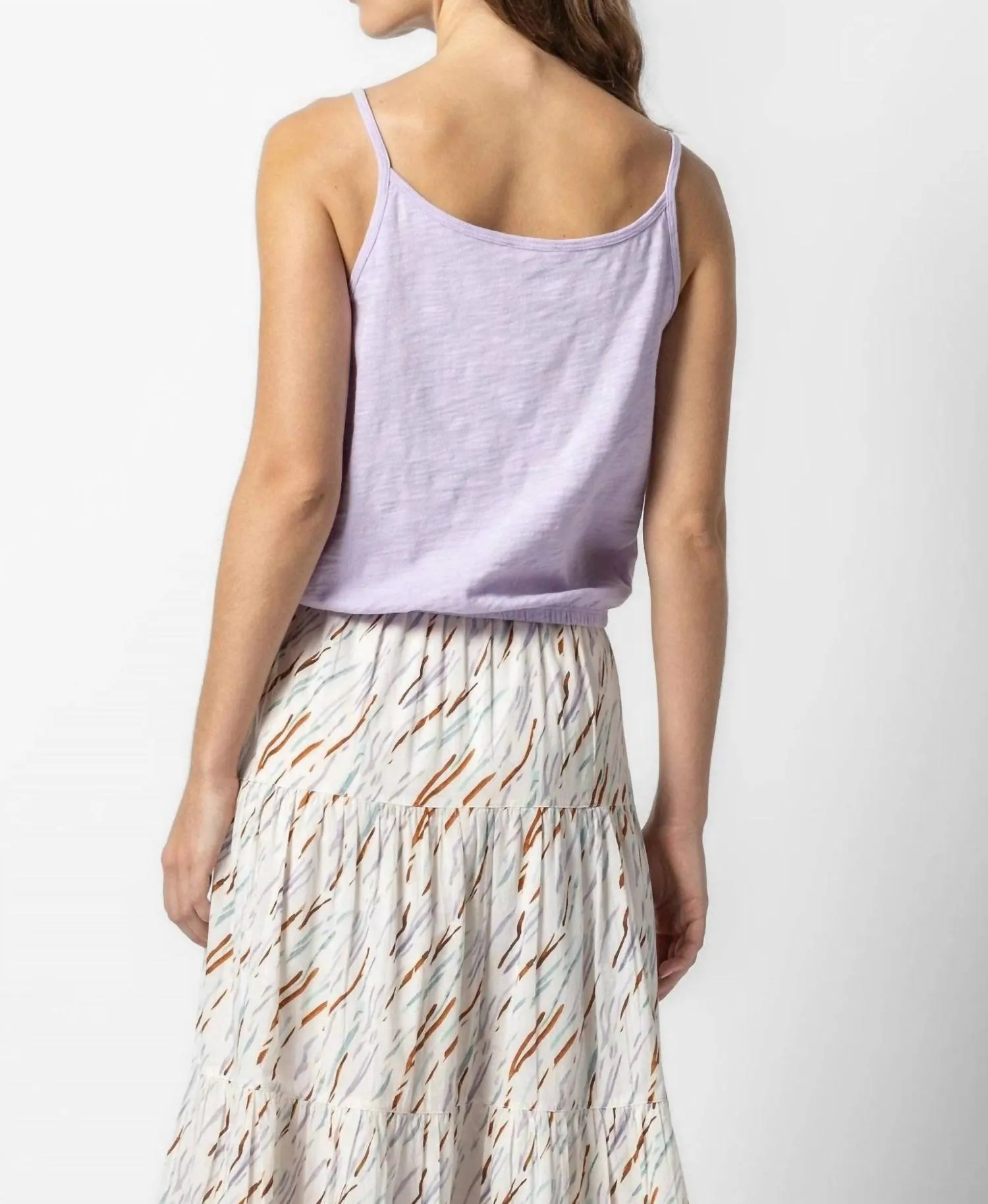 Elastic Hem Camisole In Lily