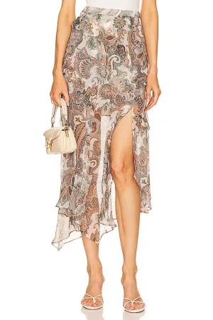 Eleonora Skirt In Barely Orchid Multi