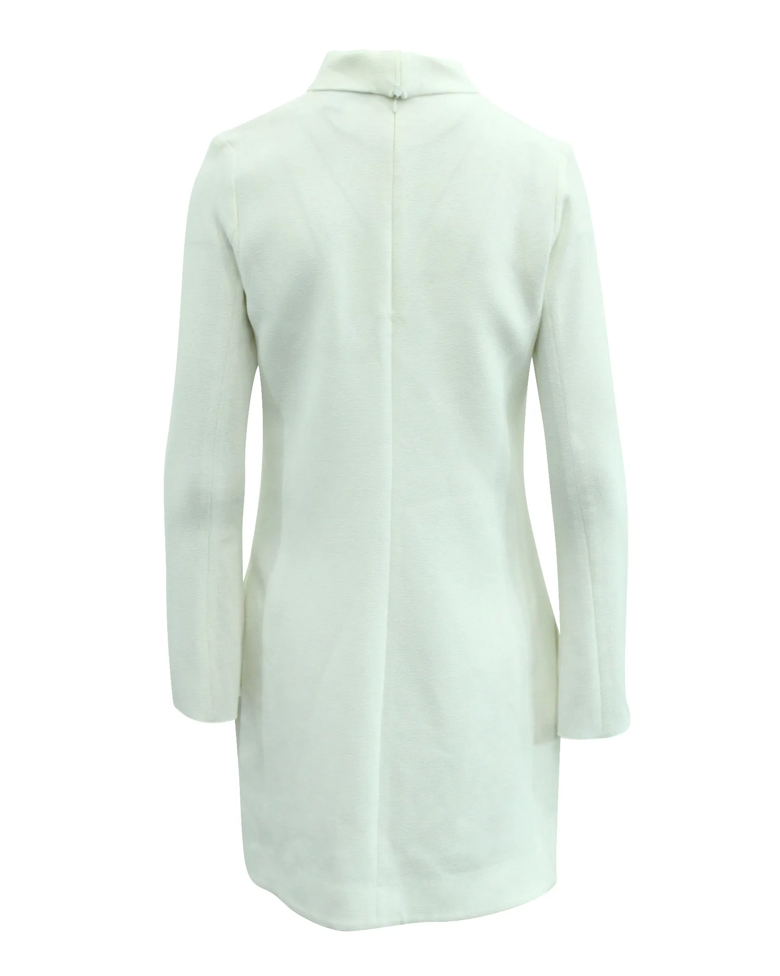 Ellery Mock Collar Top in White Polyester