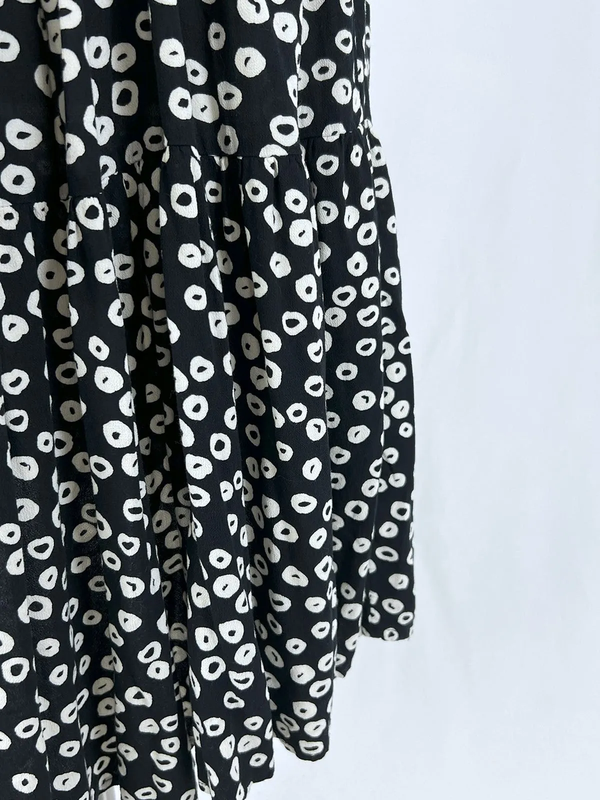 eloquii Size 28 Black & White Circles Dress
