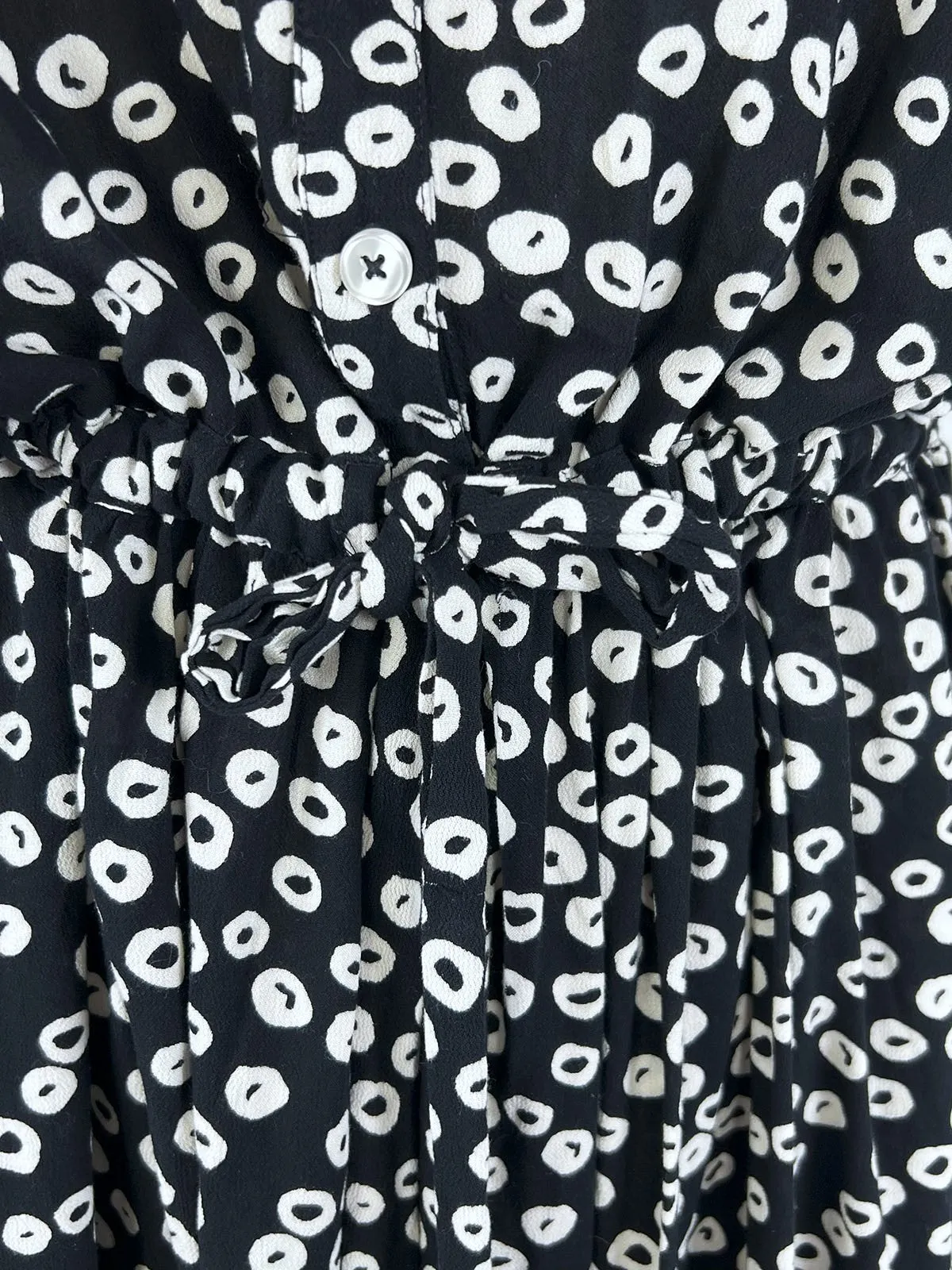 eloquii Size 28 Black & White Circles Dress