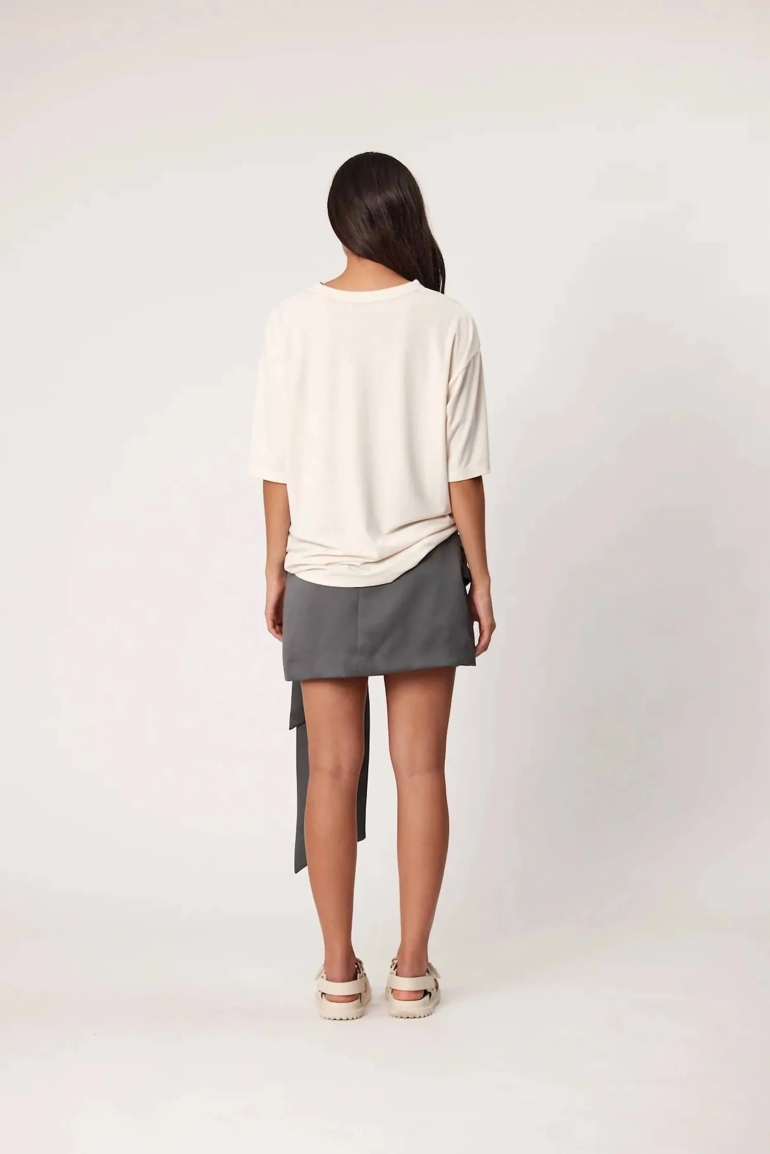Elsie Mini Skirt In Smoke