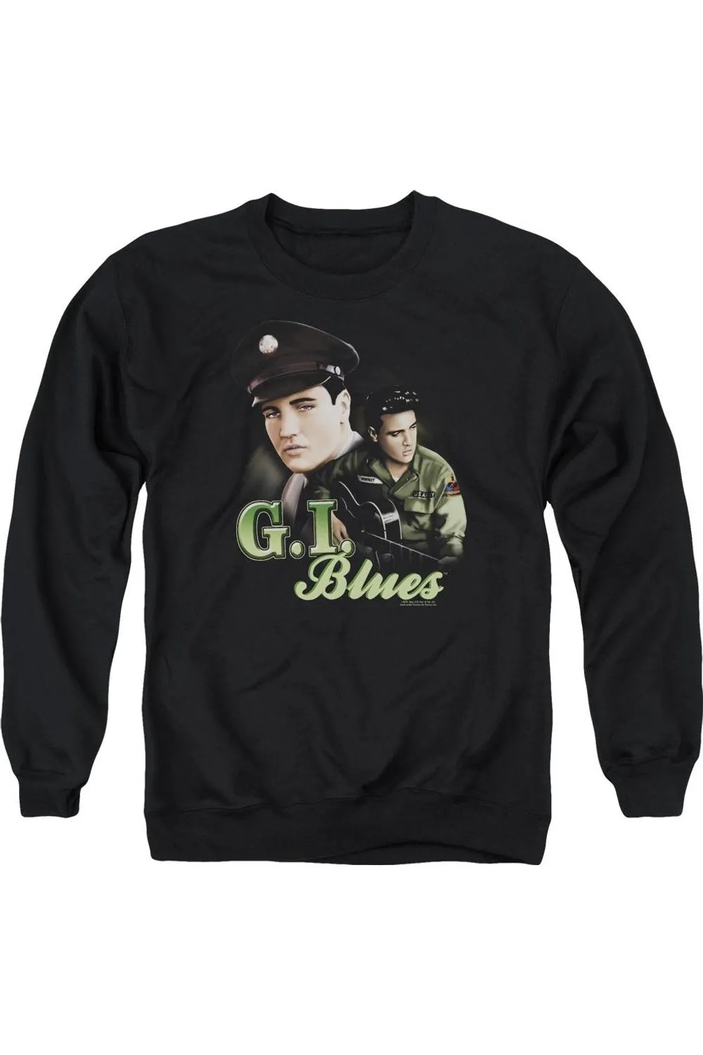 Elvis Presley G I Blues Adult Crewneck Sweatshirt