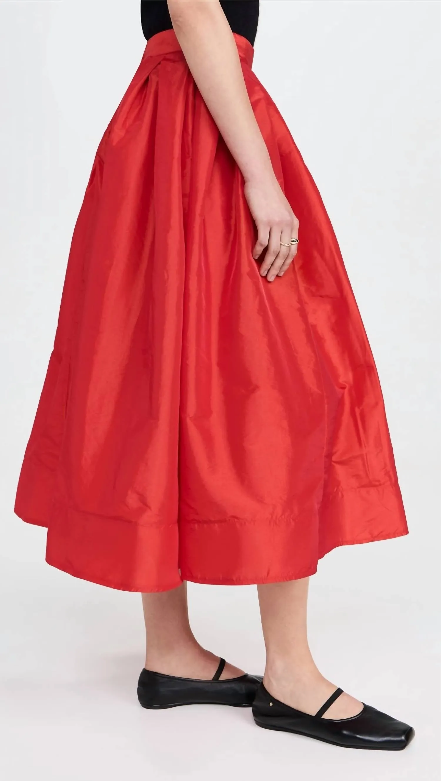 Emilia Full Skirt In High Risk Red