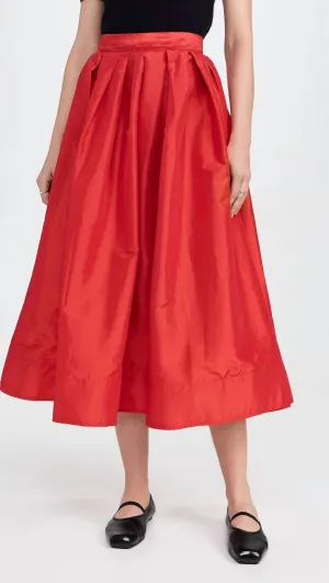 Emilia Full Skirt In High Risk Red