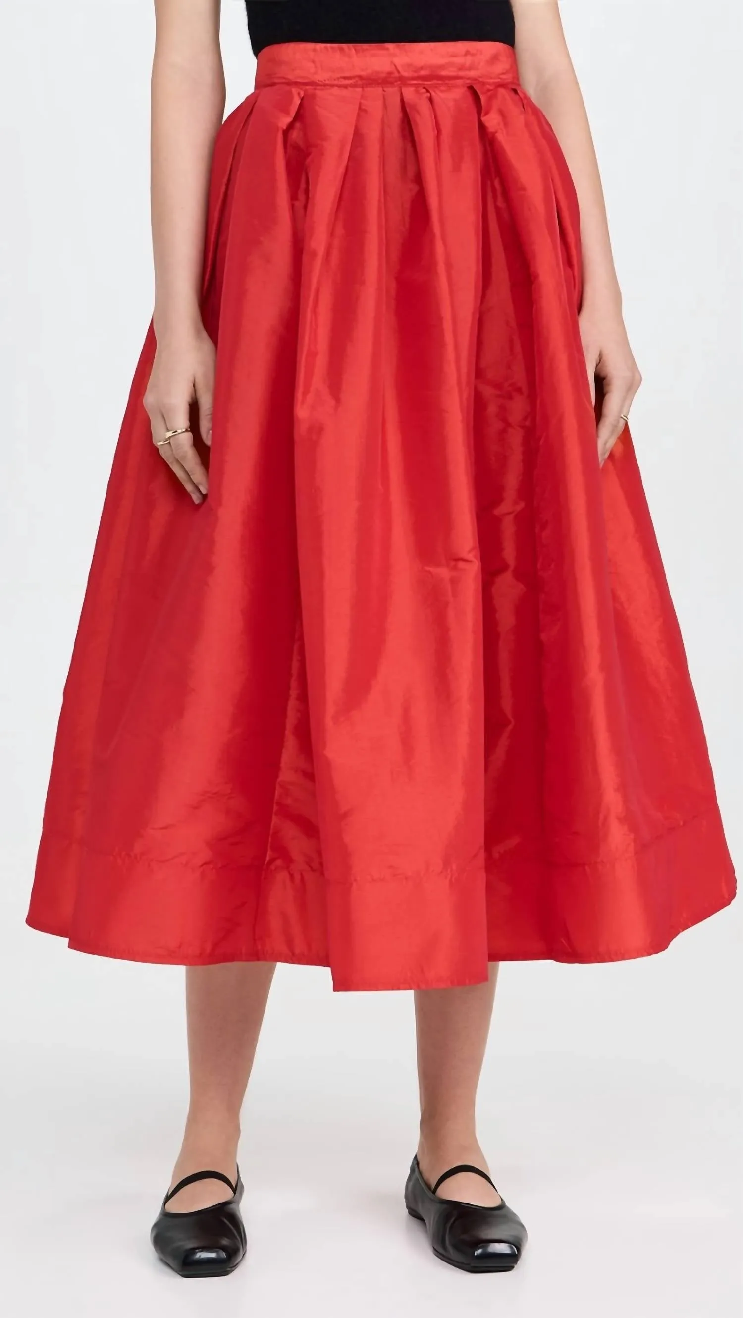 Emilia Full Skirt In High Risk Red