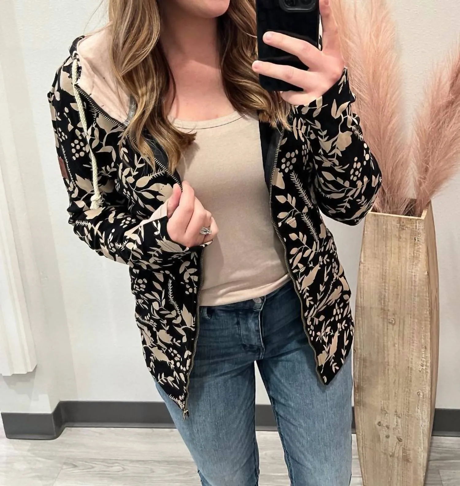 Enchanted Full Zip Sweatshirt In Black