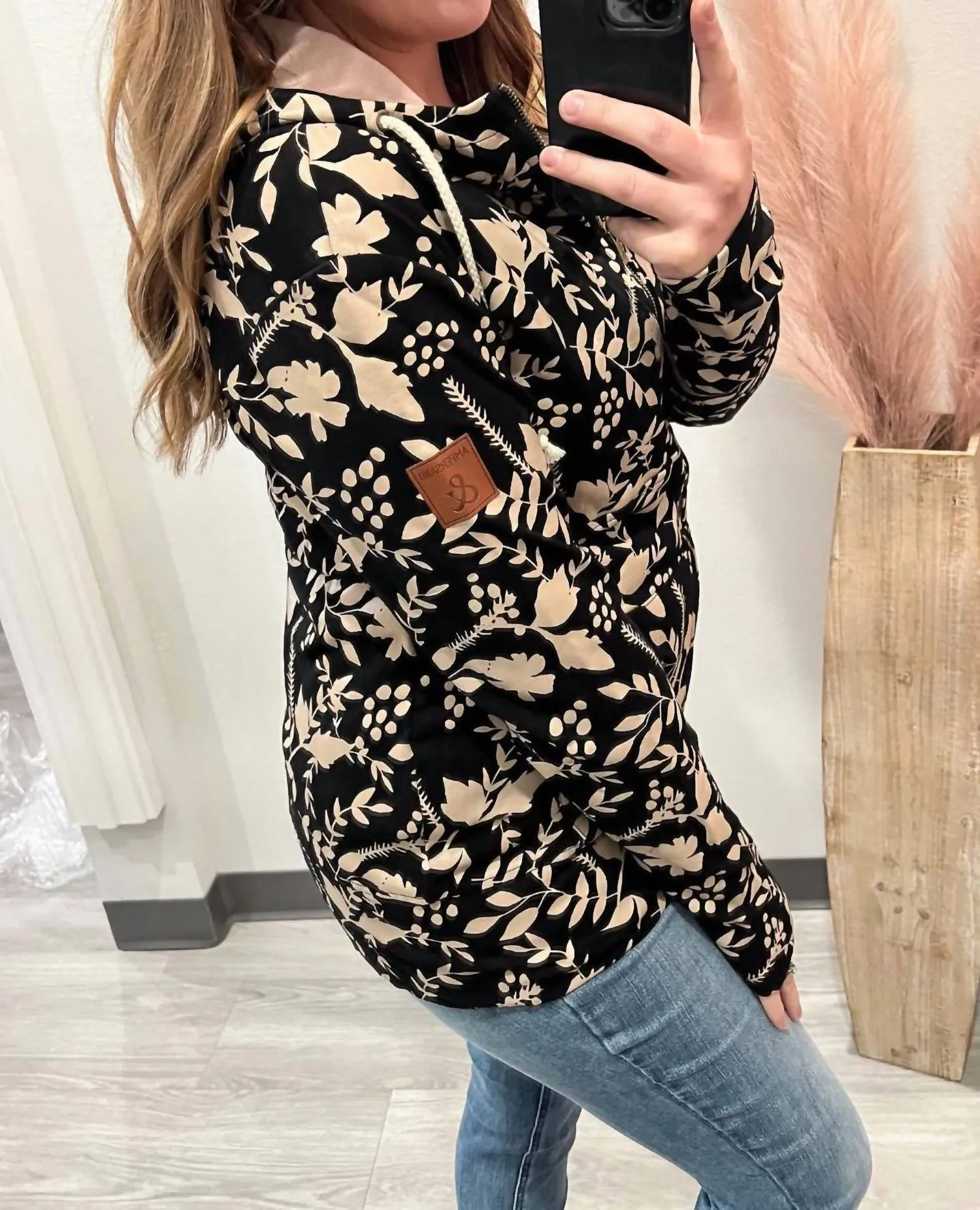 Enchanted Full Zip Sweatshirt In Black