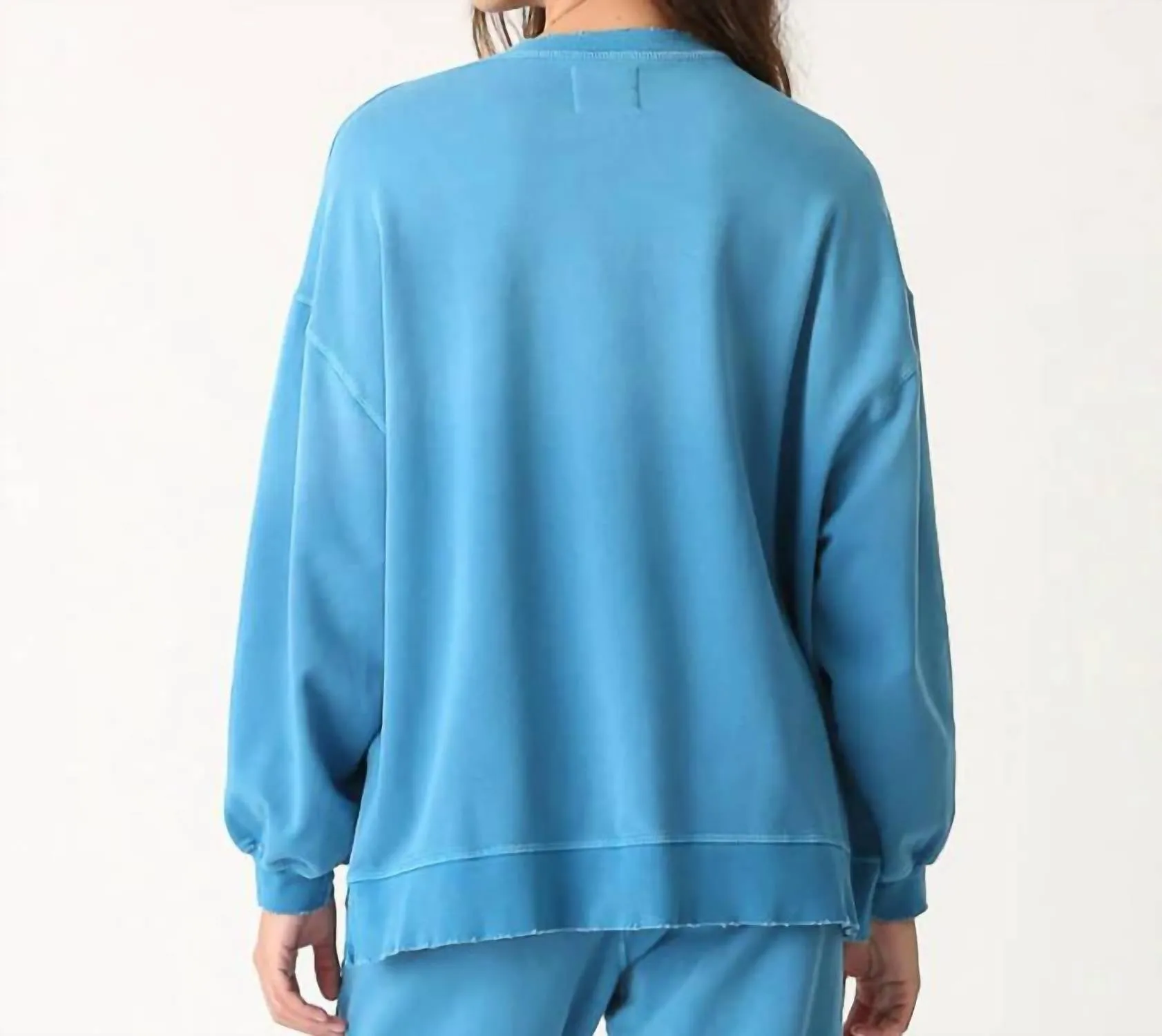 Erin Sweatshirt In Sun Bleached Juniper