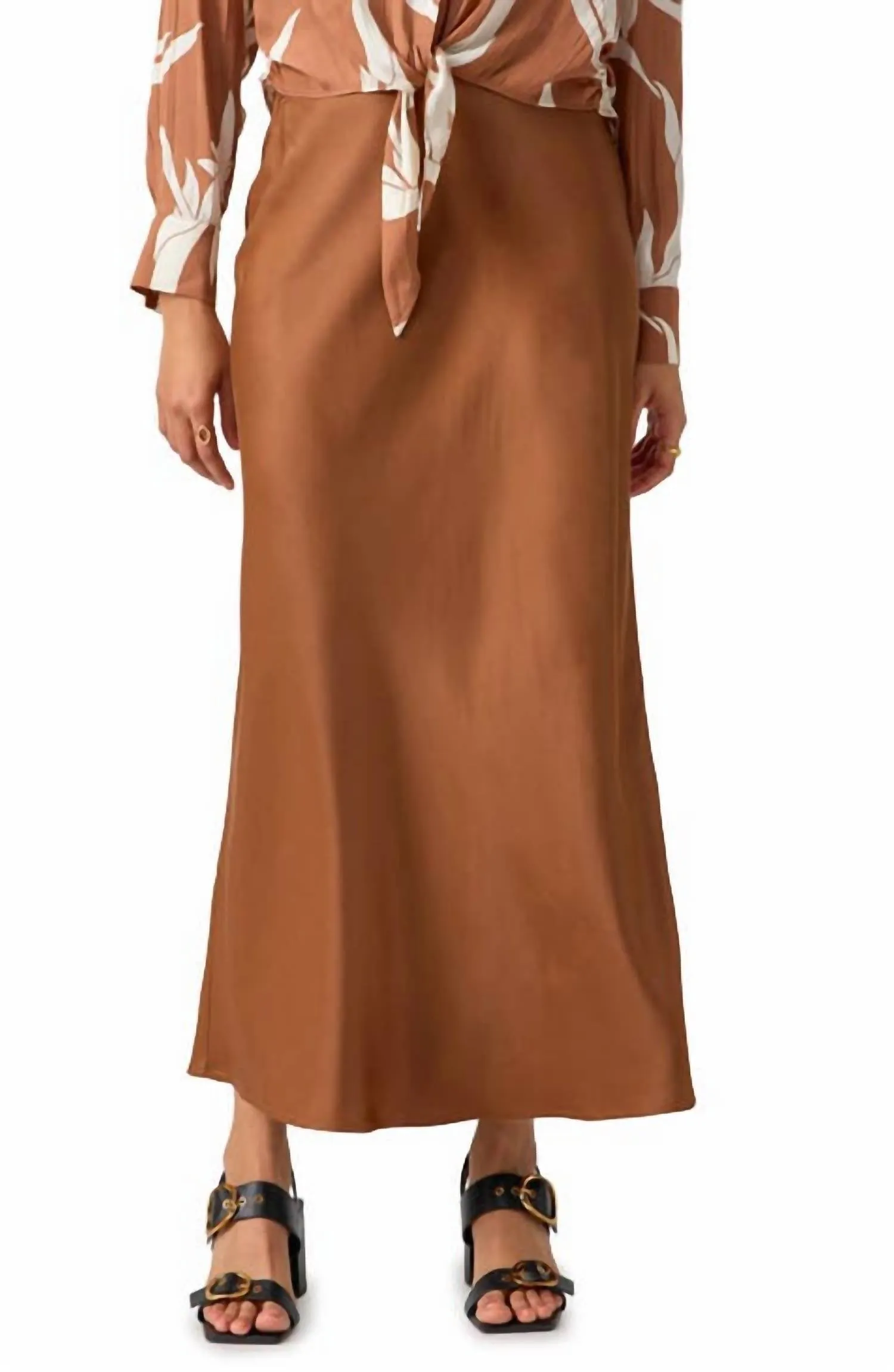 Everyday Maxi Skirt In Mocha Mousse