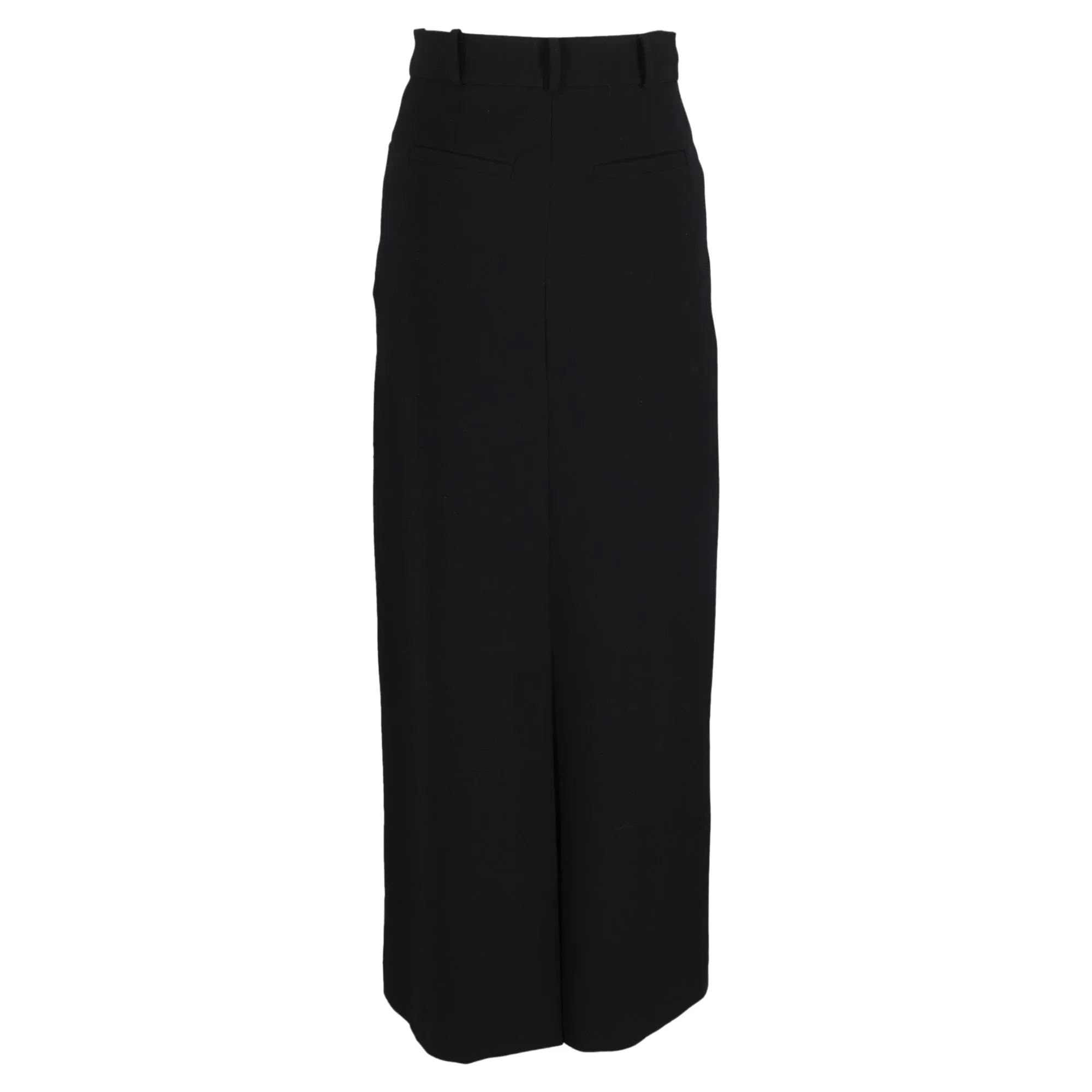 Frankie Shop Malvo Maxi Skirt in Black Wool
