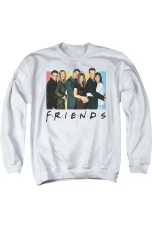 Friends Cast Logo Adult Crewneck Sweatshirt