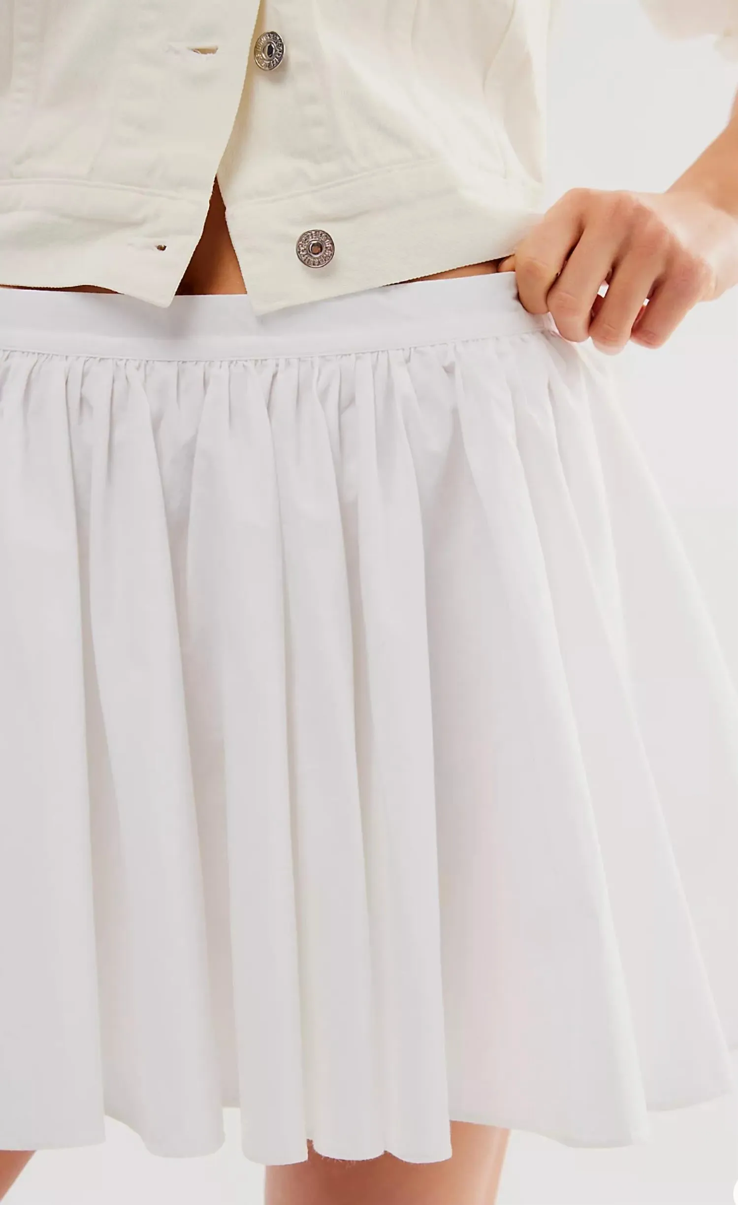 Gaia Skirt In Optic White