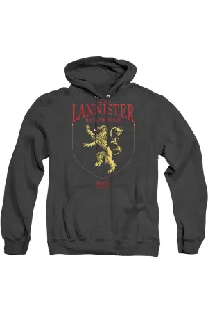 Game Of Thrones House Lannister Sigil Adult Heather Hoodie / Hooded Sweatshirt