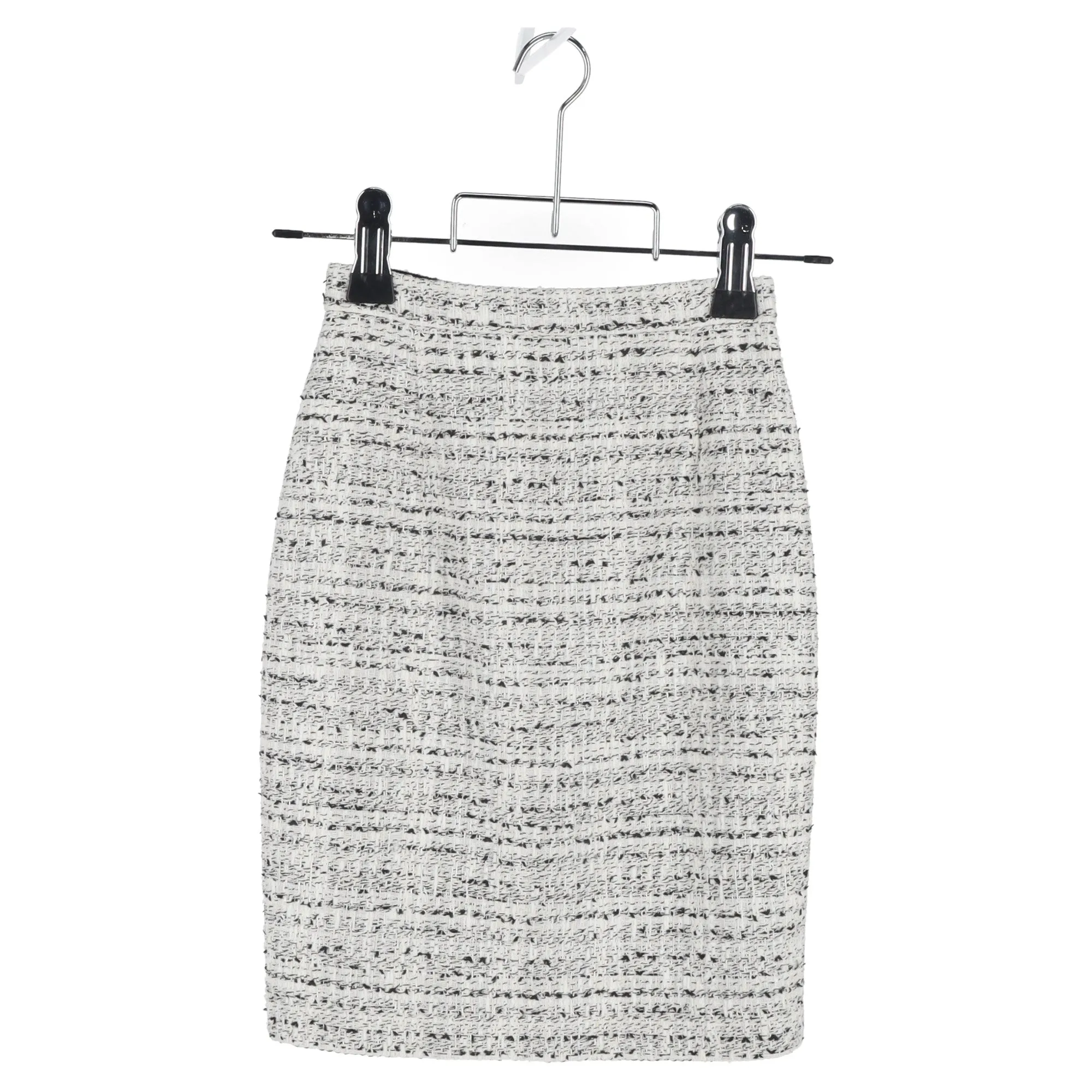 Giambattista Valli Tweed Skirt in White Wool