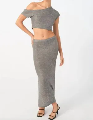 Gleam Skirt In Grey