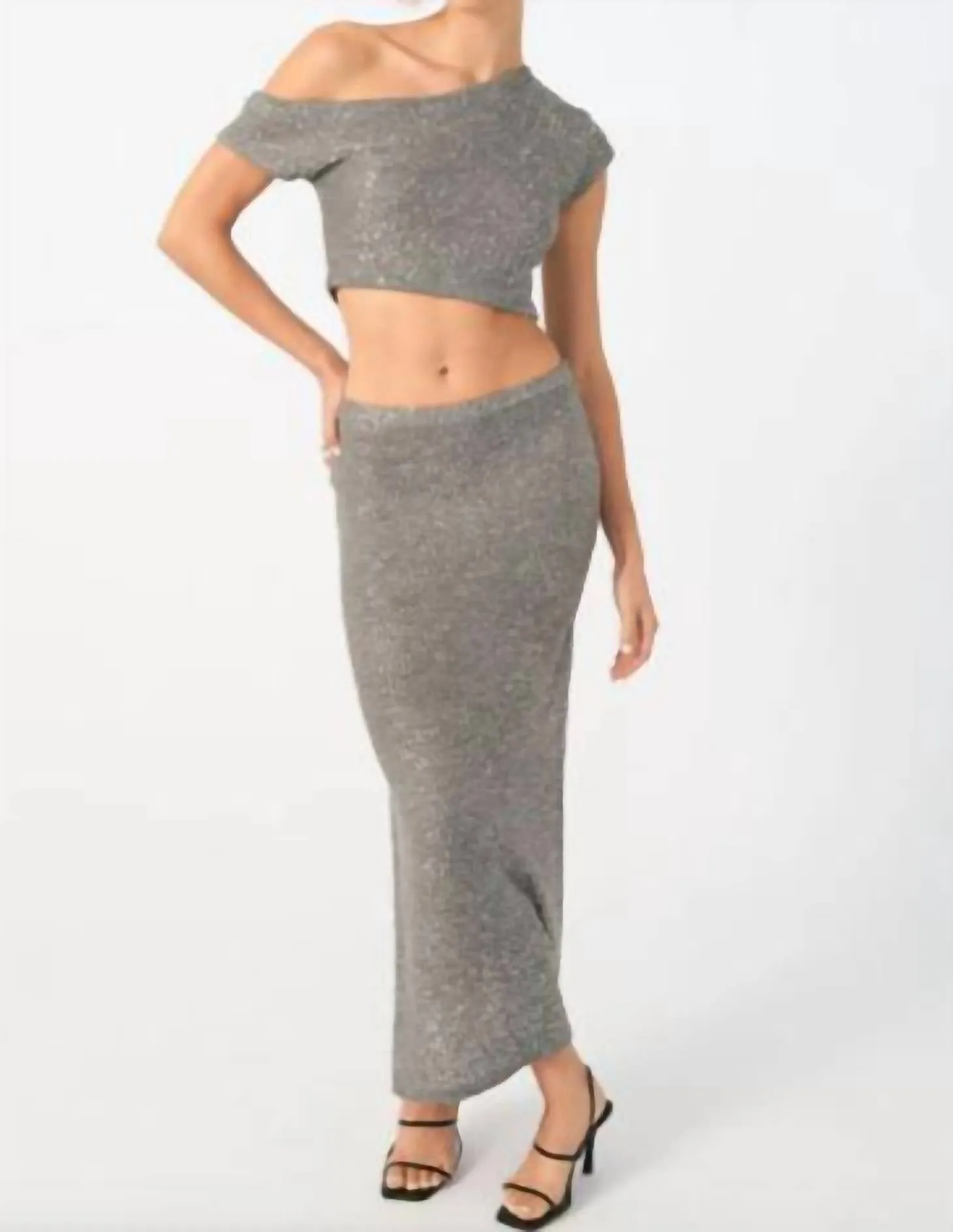 Gleam Skirt In Grey