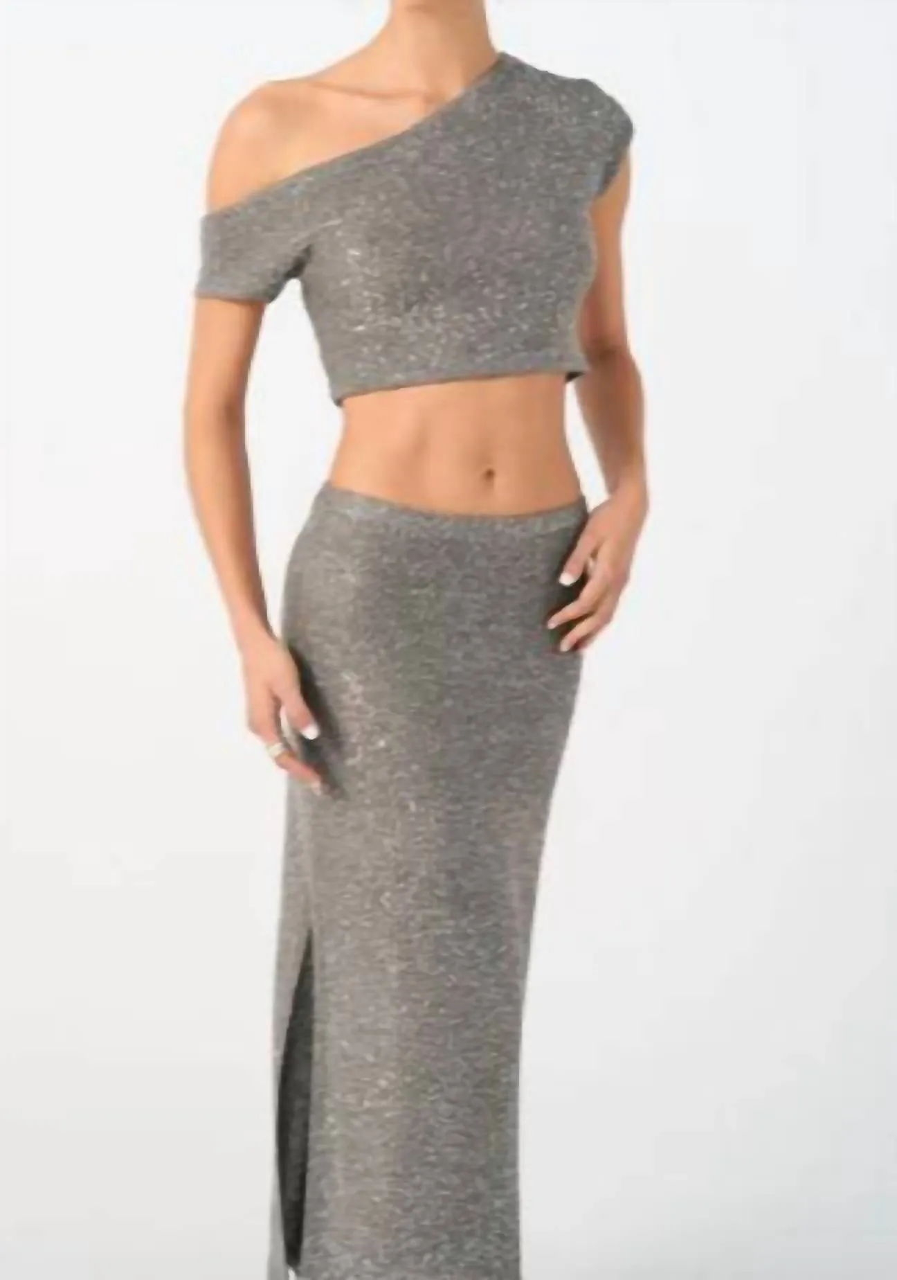 Gleam Skirt In Grey