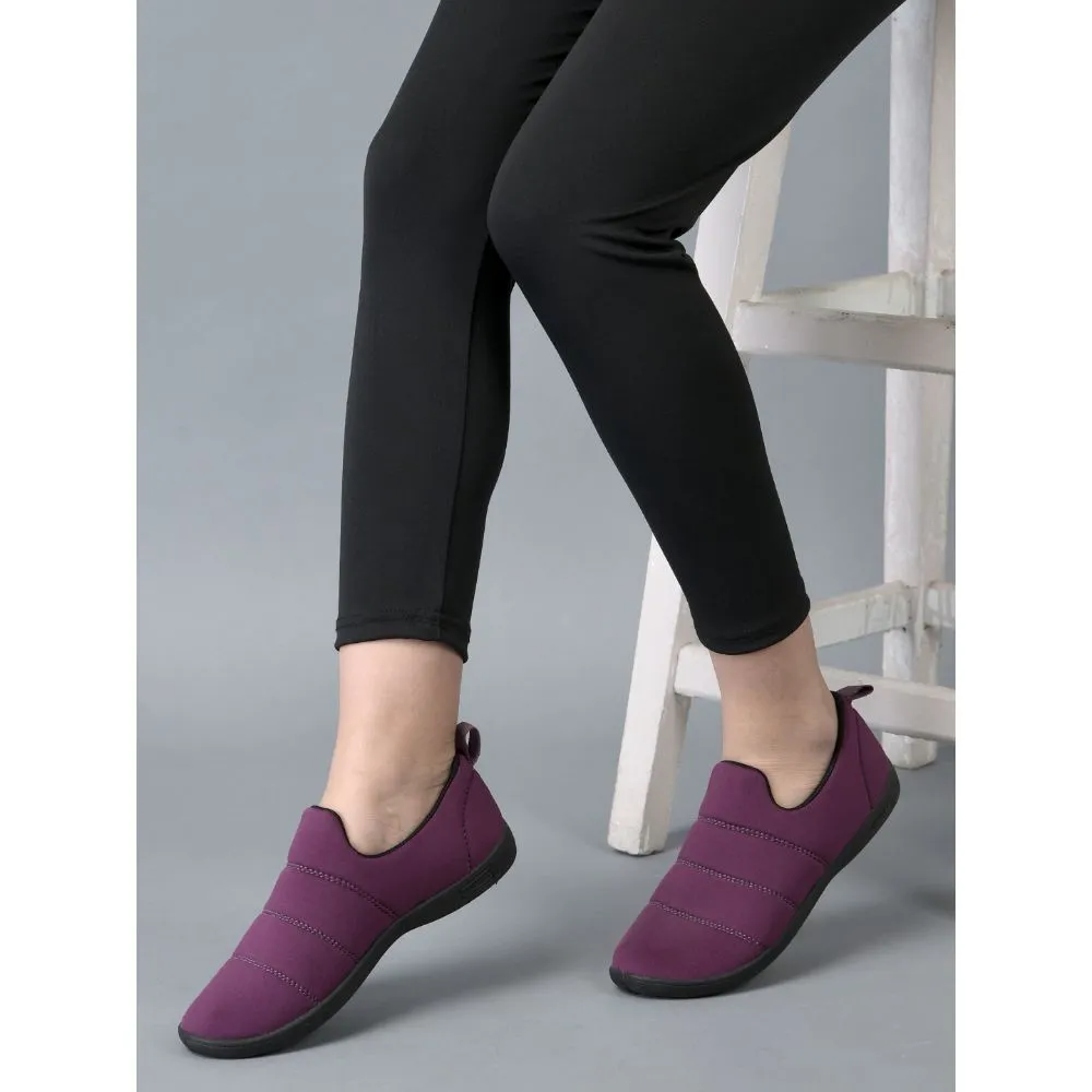Gliders (Purple) Casual Slip on Shoes For Ladies Harvey-30 By Liberty