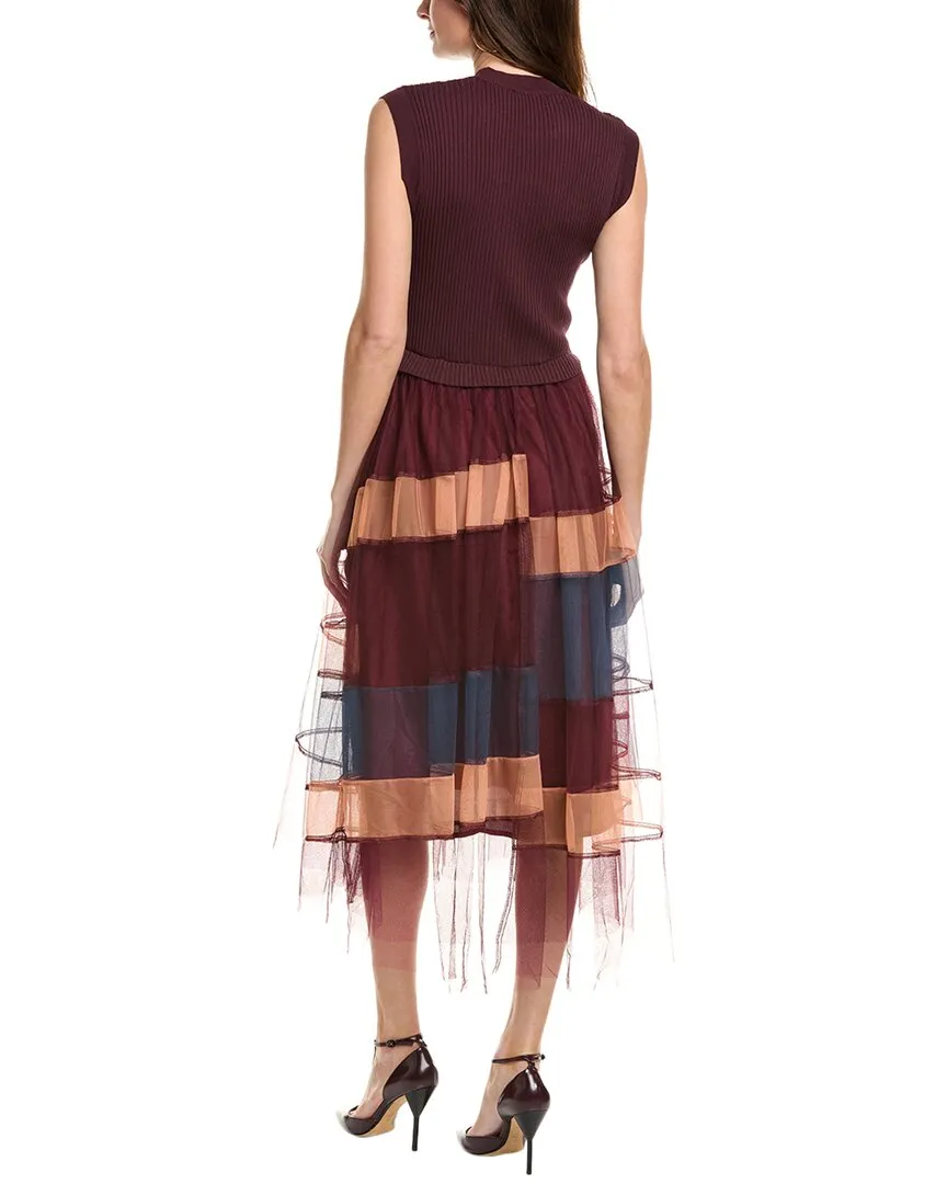 Gracia Tulle Skirt A-Line Midi Dress