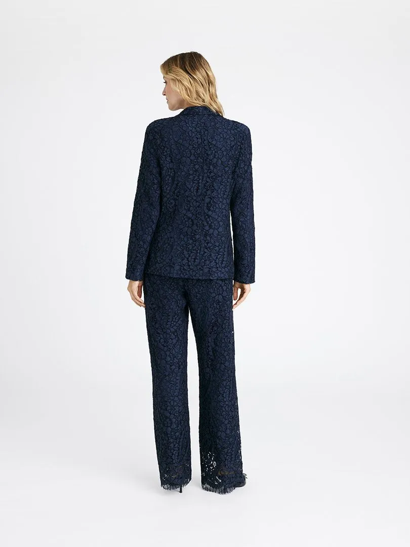 Gustav Suszann Navy Lace Blazer