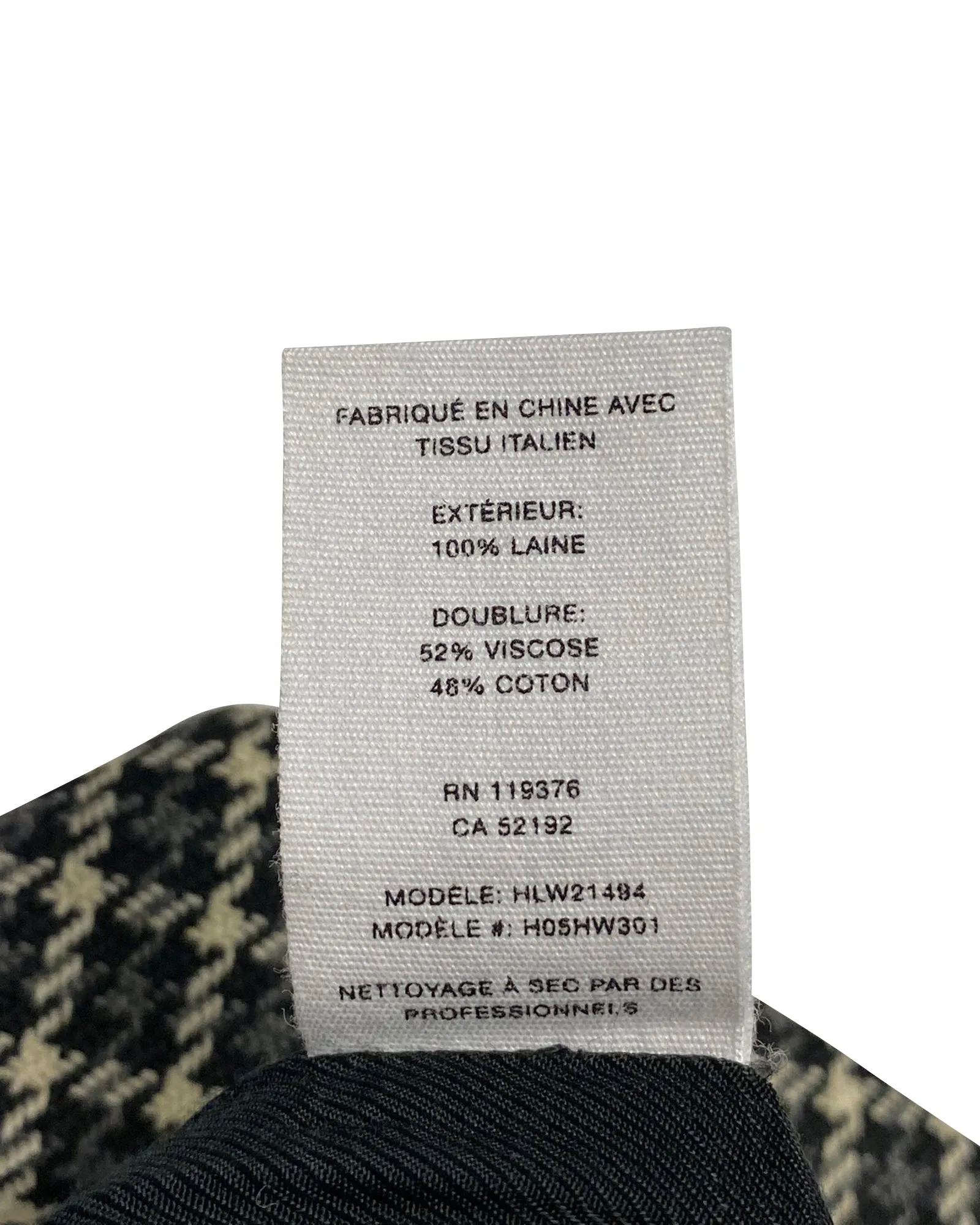 Helmut Lang Checked Mini Skirt in Multicolor Wool