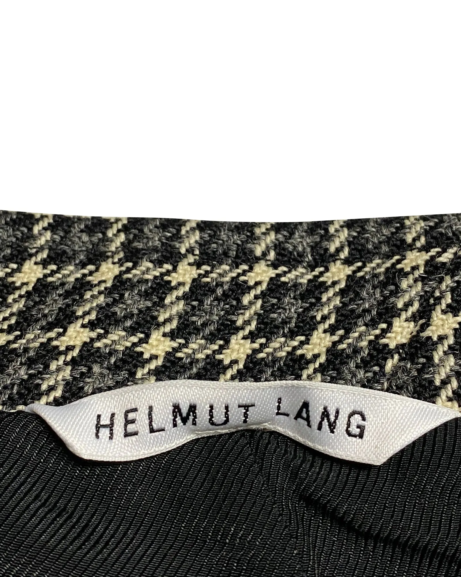 Helmut Lang Checked Mini Skirt in Multicolor Wool