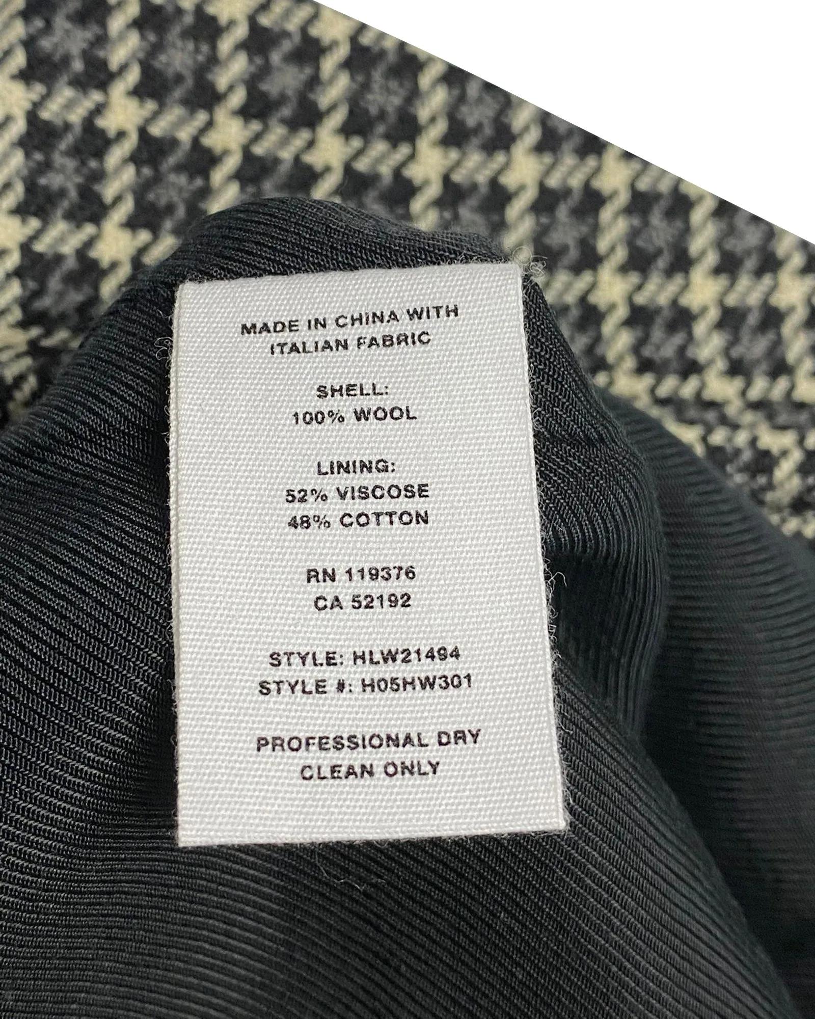 Helmut Lang Checked Mini Skirt in Multicolor Wool