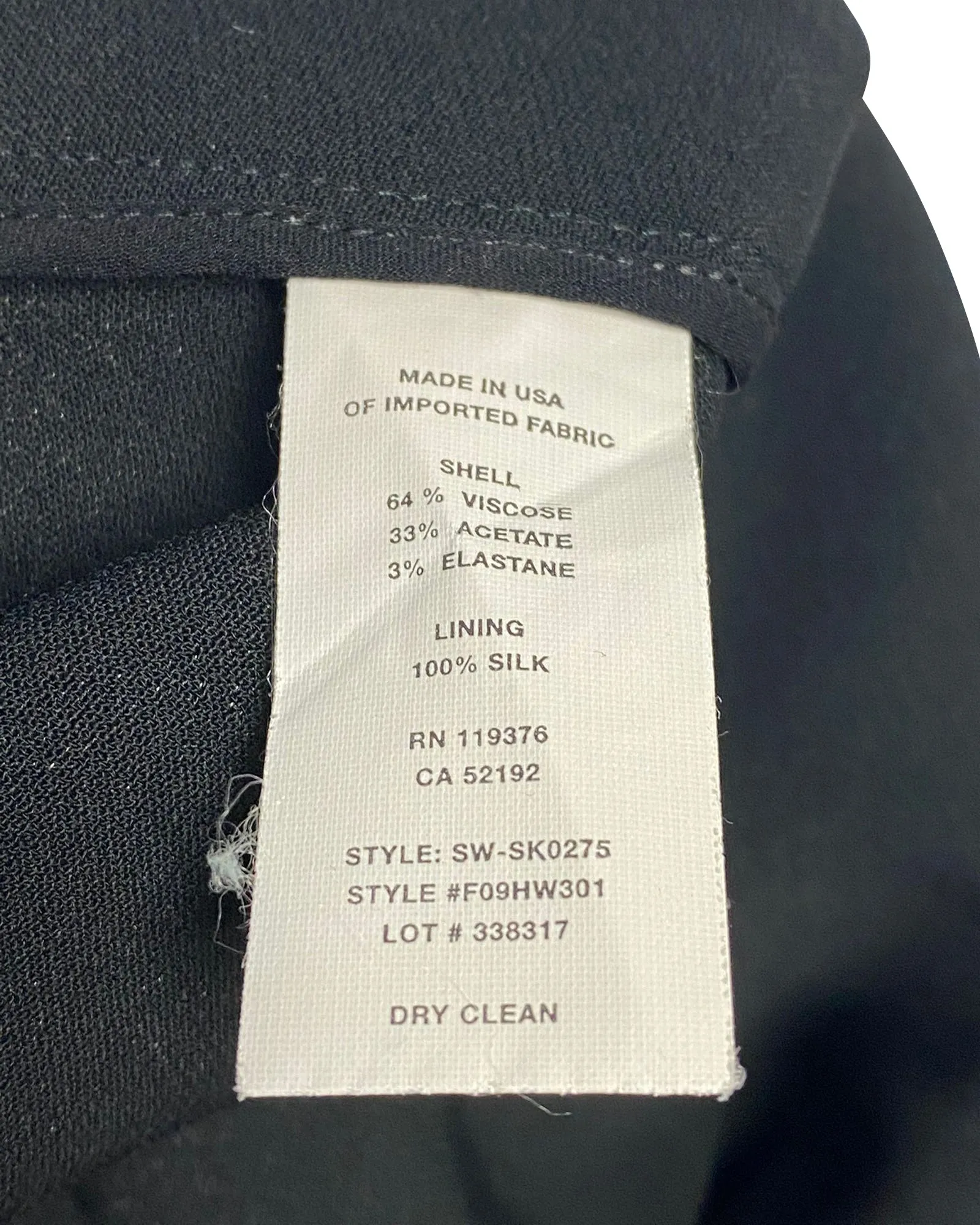 Helmut Lang Maxi Skirt in Black Viscose