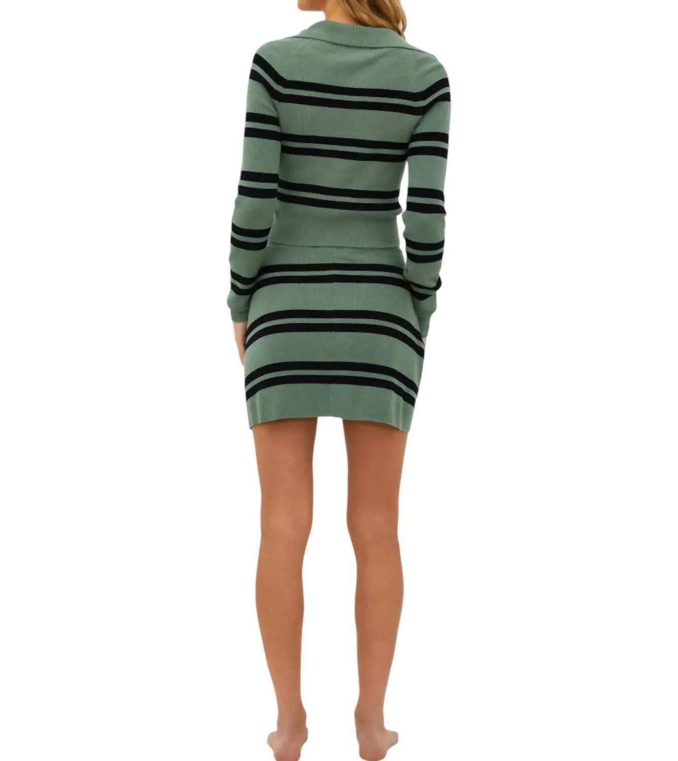 Holland Skirt In Queen Palm Stripe