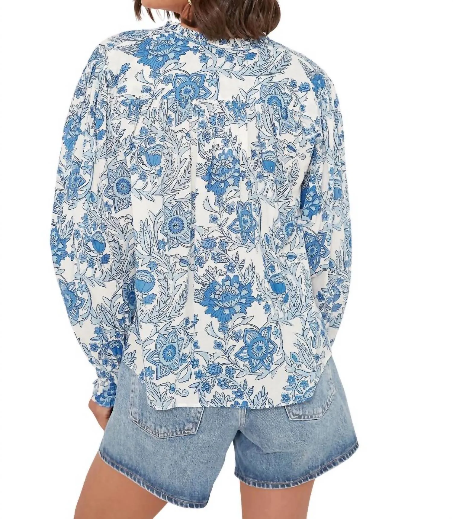 Hollie Shirt In Blue Leticia