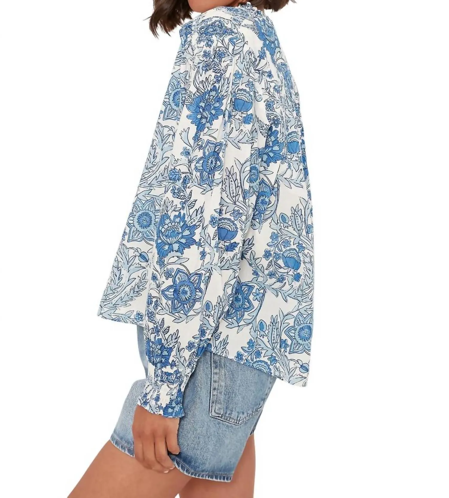 Hollie Shirt In Blue Leticia