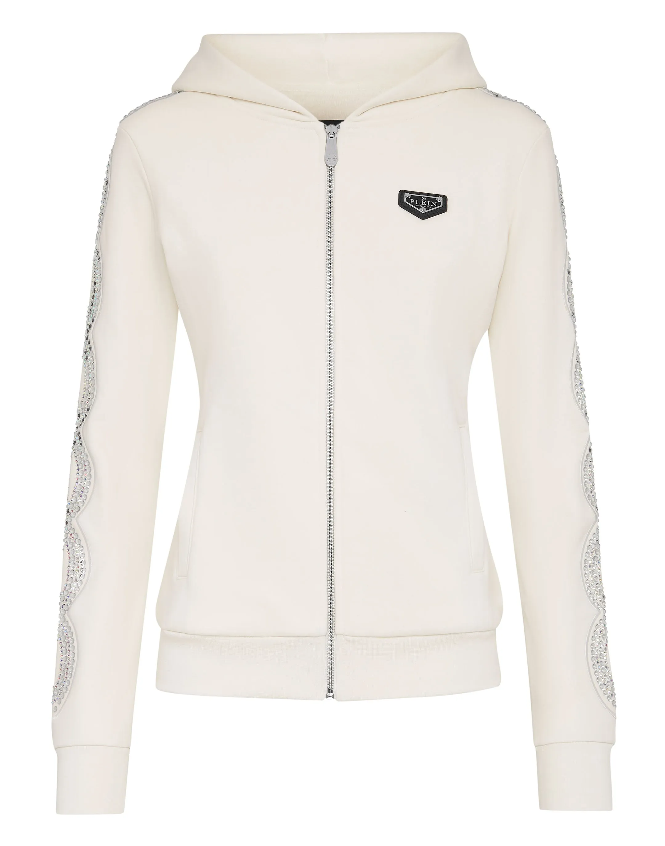 Hoodie sweatshirt Full Zip Crystal Cable