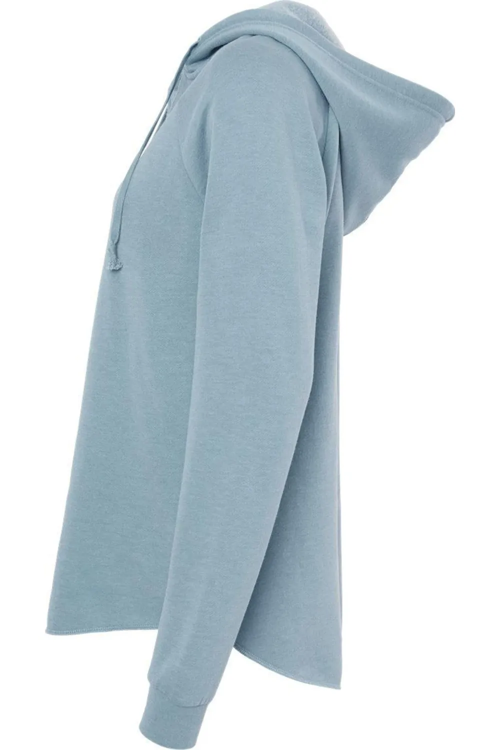 Independent Trading Co. Womens Lightweight California Wave Wash Hooded Sweatshirt