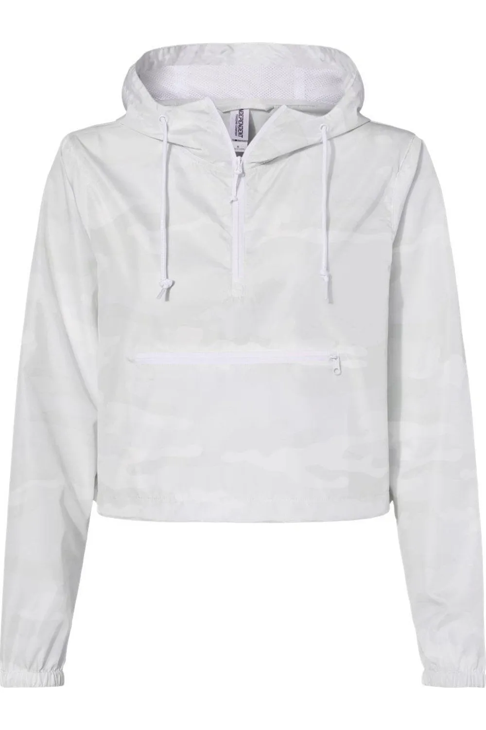 Independent Trading Co. Women´s Lightweight Quarter-Zip Pullover Crop Windbreaker