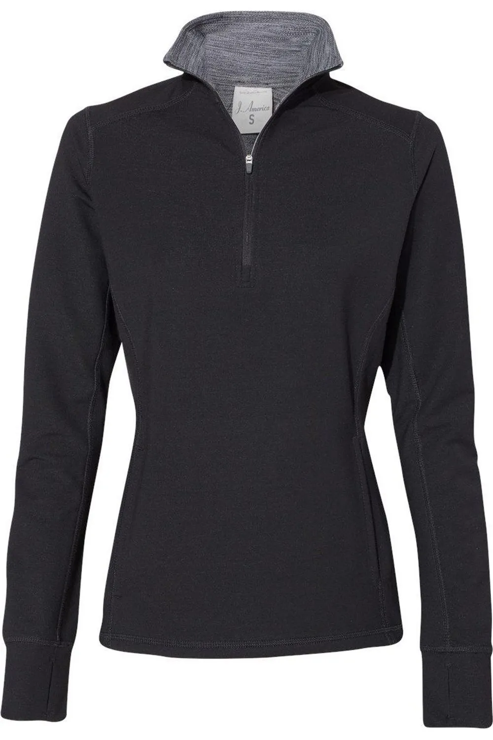 J. America Womens Omega Stretch Quarter-Zip Pullover