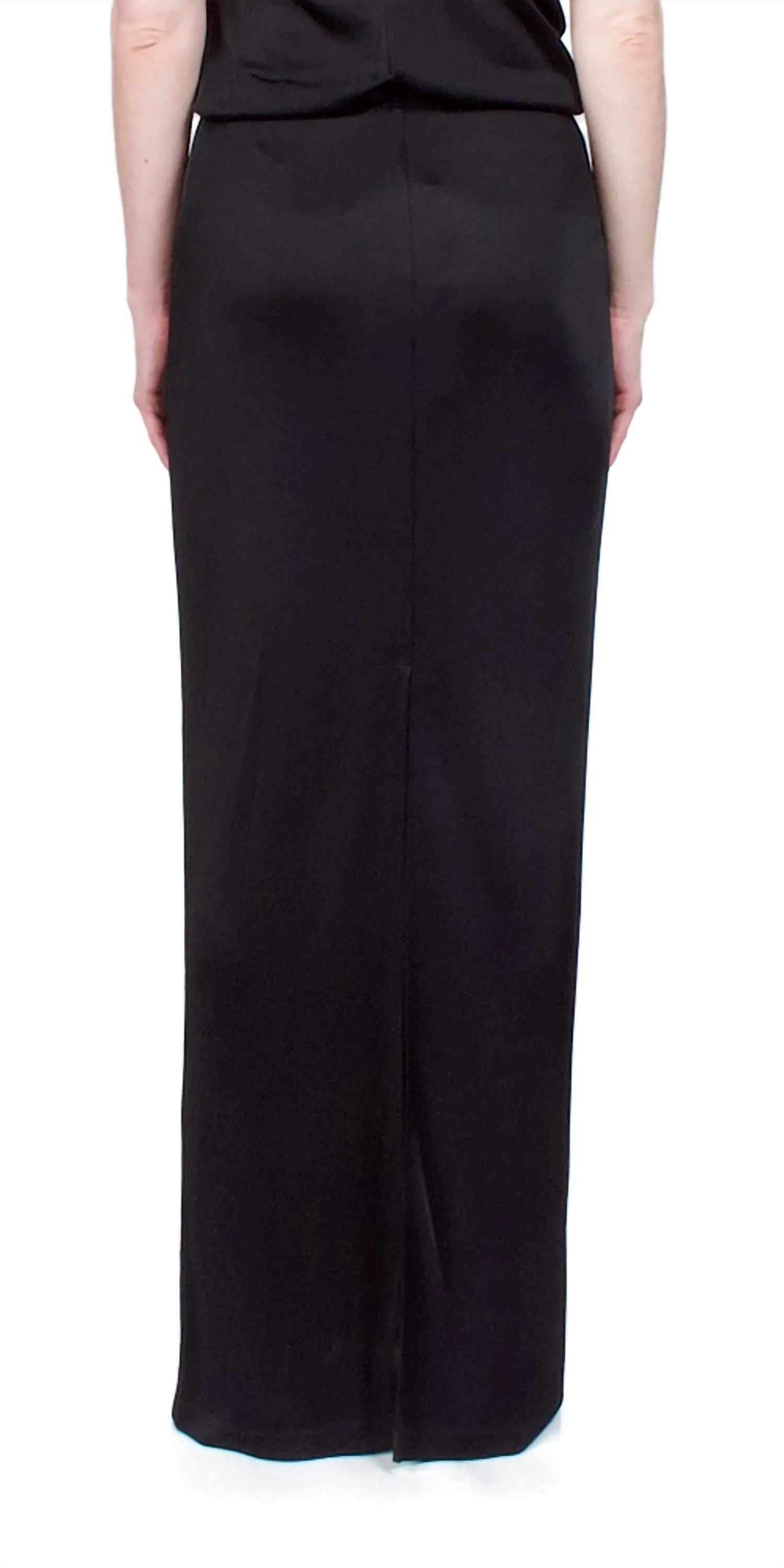 Jersey Maxi Skirt In Black