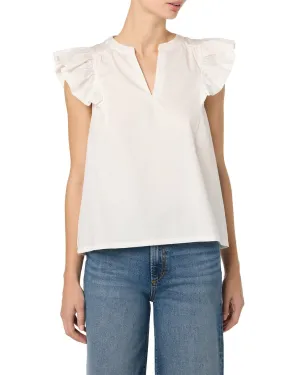 JOE’S Jeans V-Neck Flutter Sleeve Top