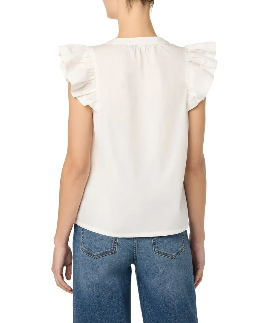 JOE’S Jeans V-Neck Flutter Sleeve Top