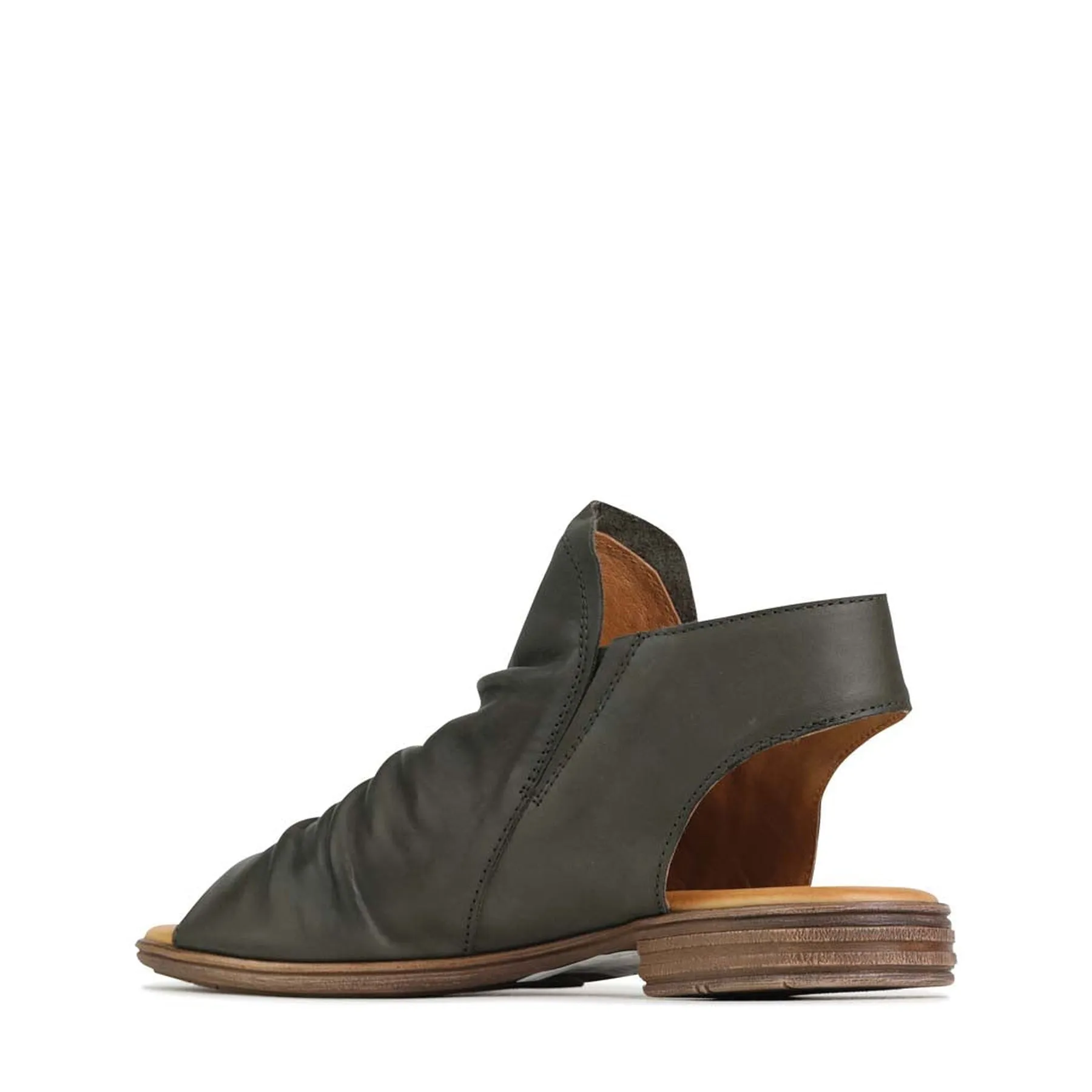 KAMI LEATHER ANKLE ZIP SANDALS