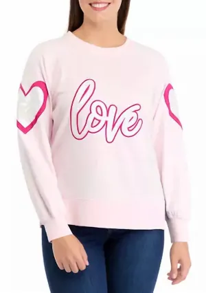 Katie Love Sweatshirt In Pink