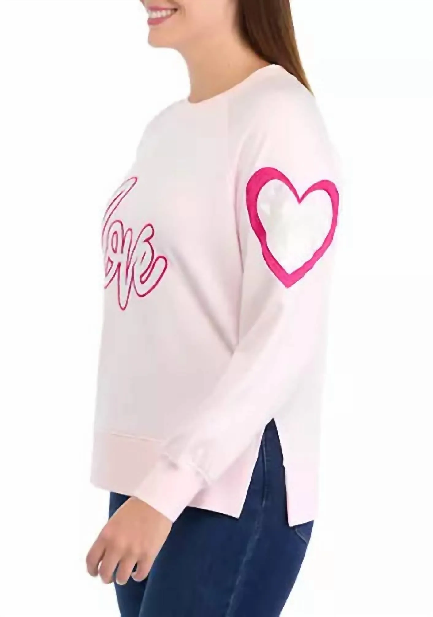Katie Love Sweatshirt In Pink