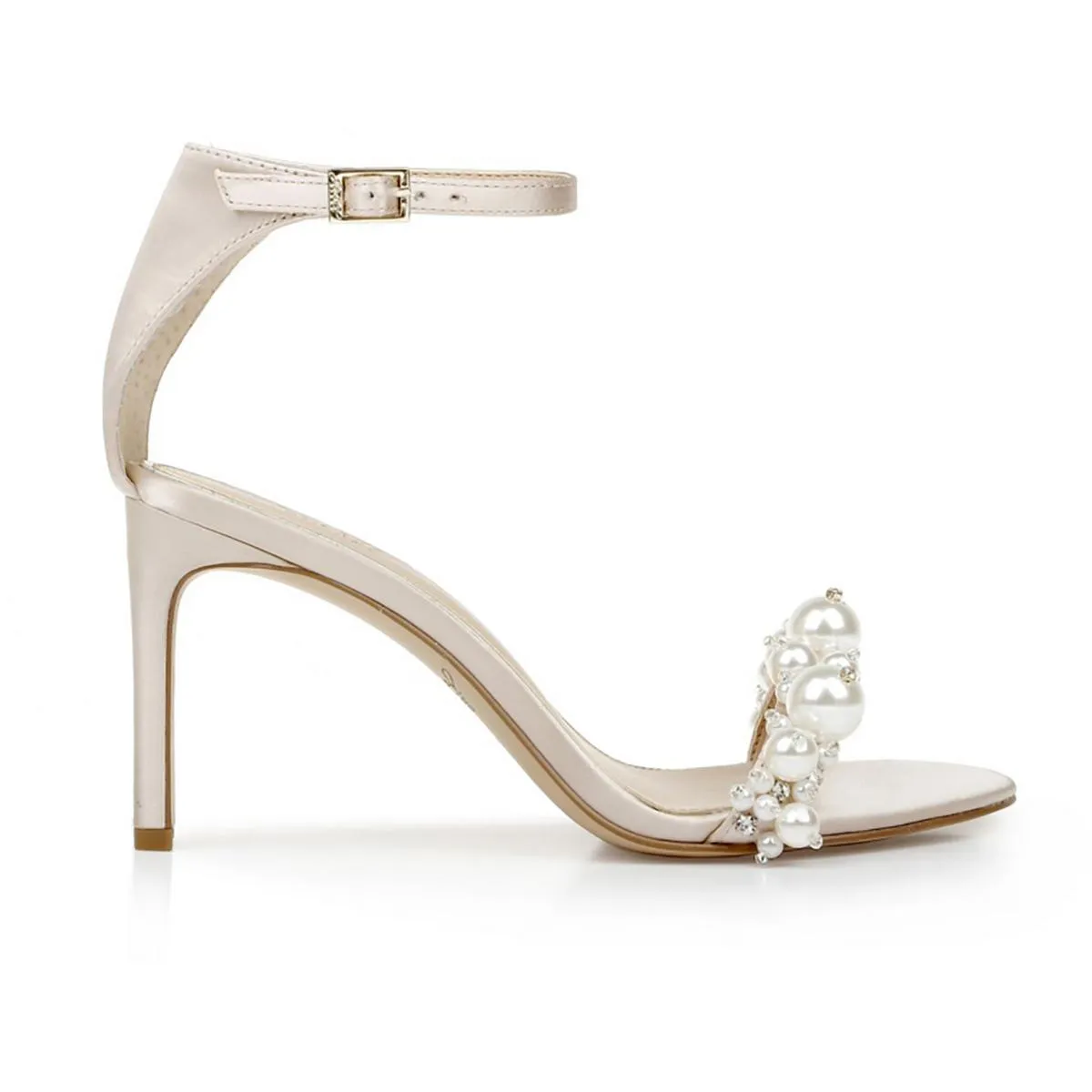 Lassie Womens Ankle Strap Open Toe Heels