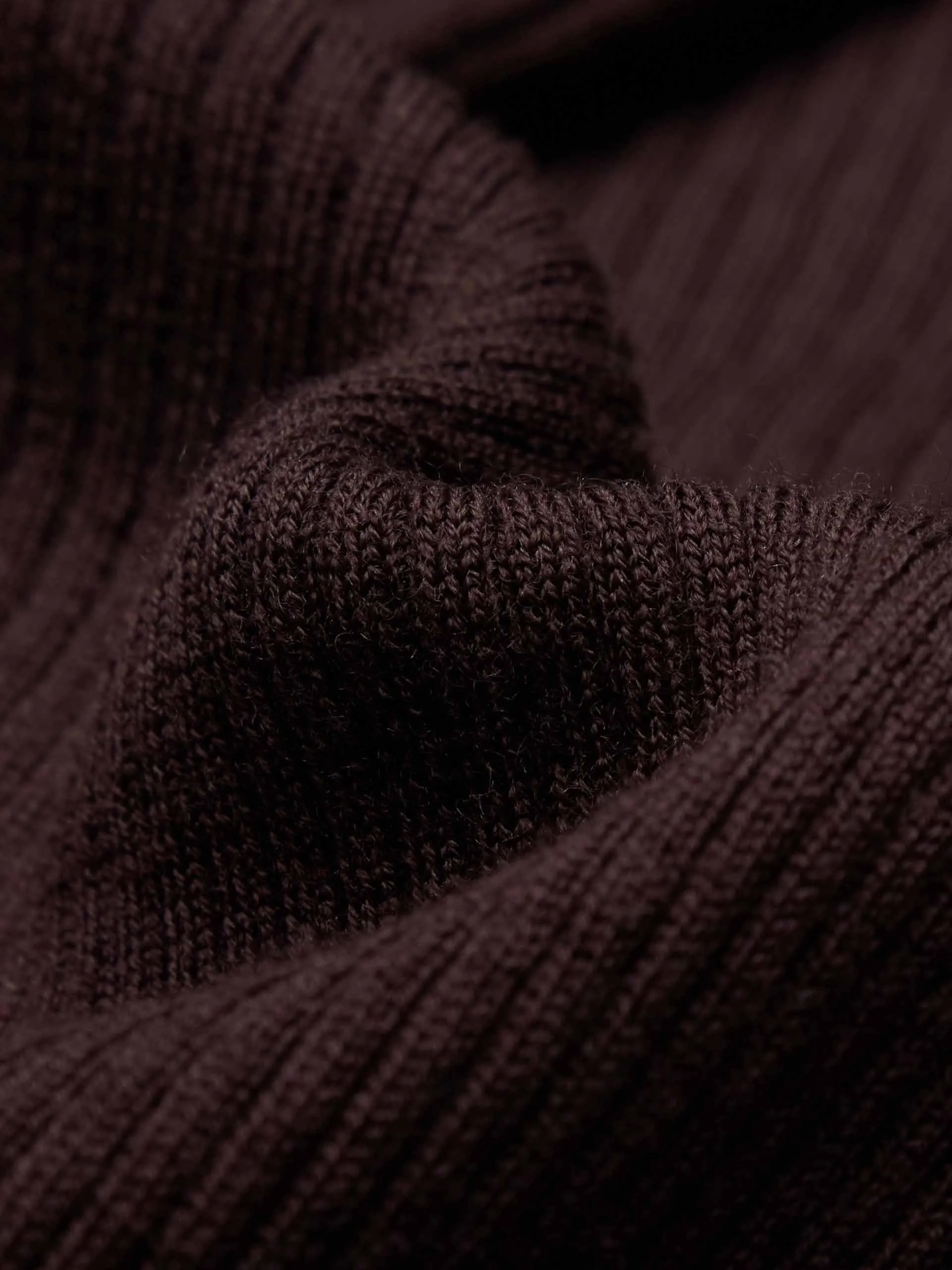 Letter Collar Wool Cardigan