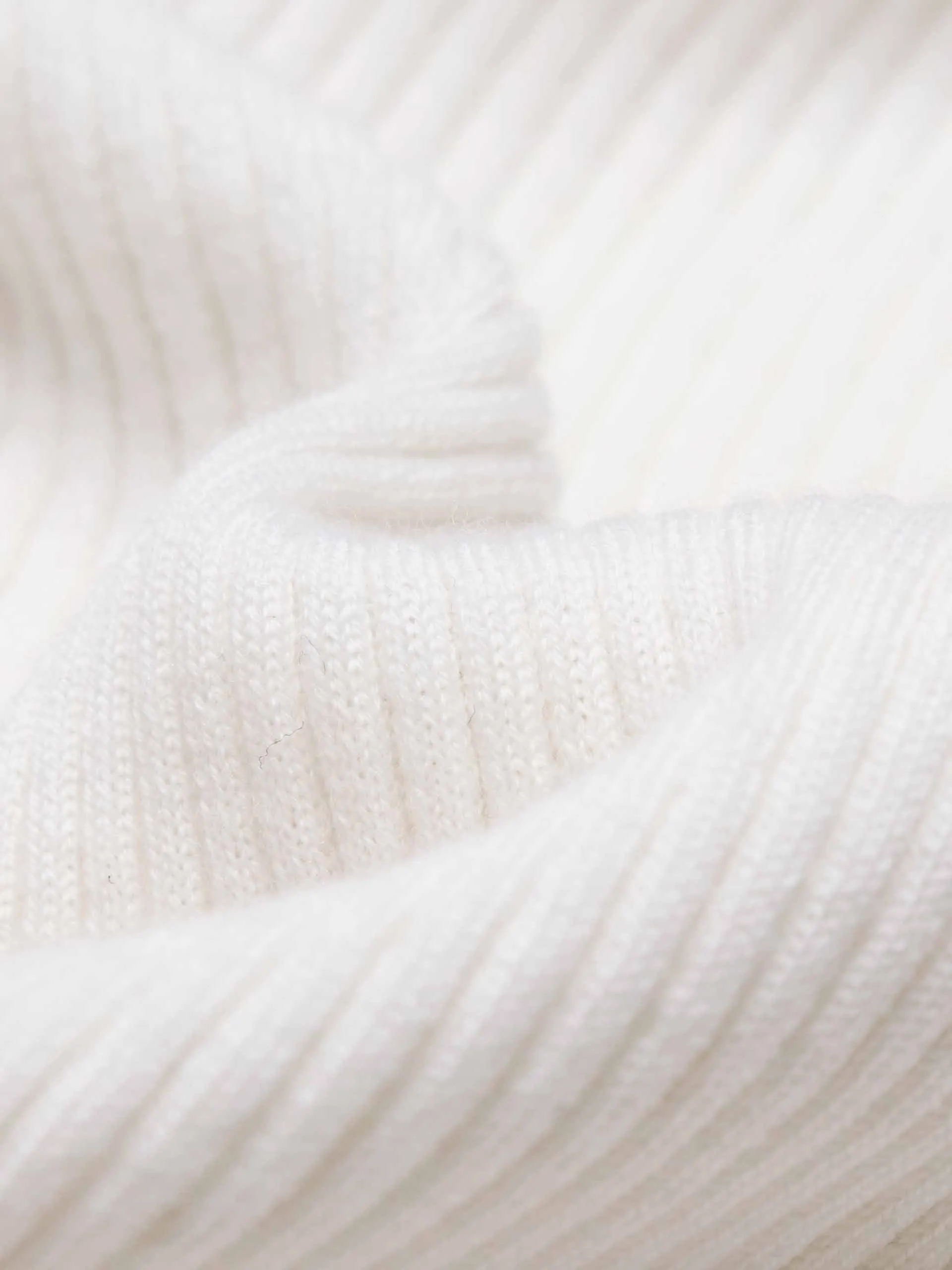 Letter Collar Wool Cardigan