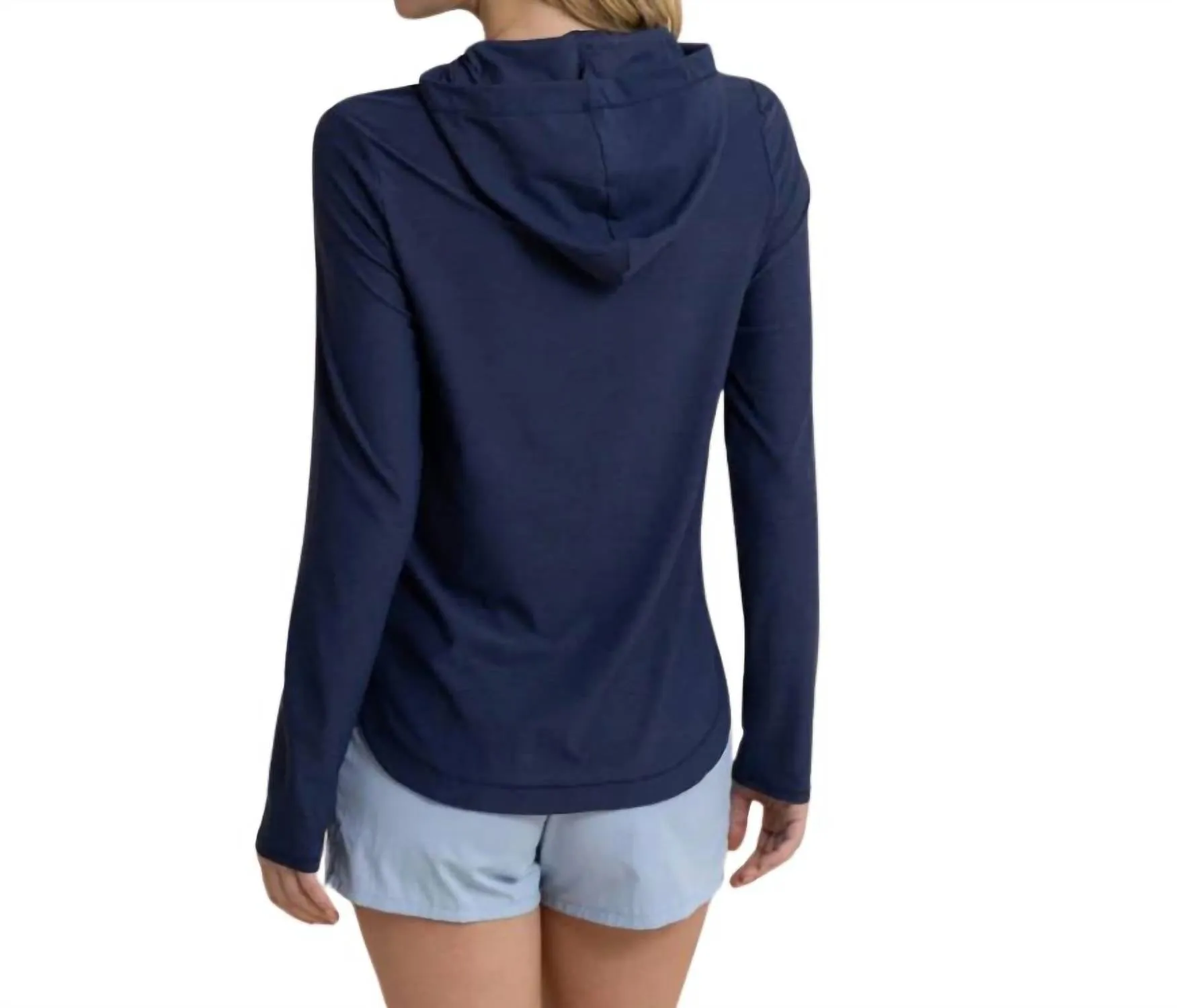 Linley Brrr-Illiant Performance Hoodie In Navy